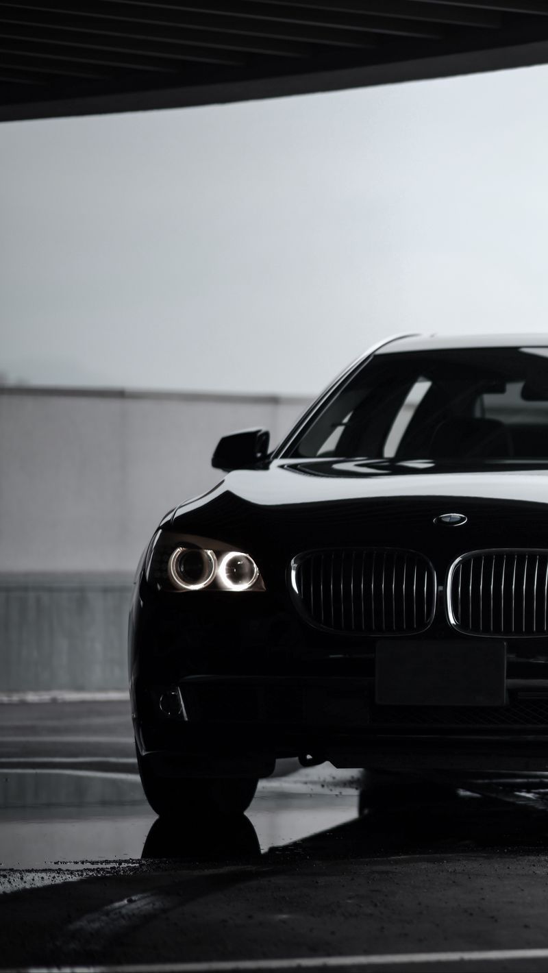 800x1420 Download Wallpaper 800x1420 Bmw Bmw, Black, Sedan, Front View, Premium Iphone Se 5s 5c 5 For Parallax HD Background