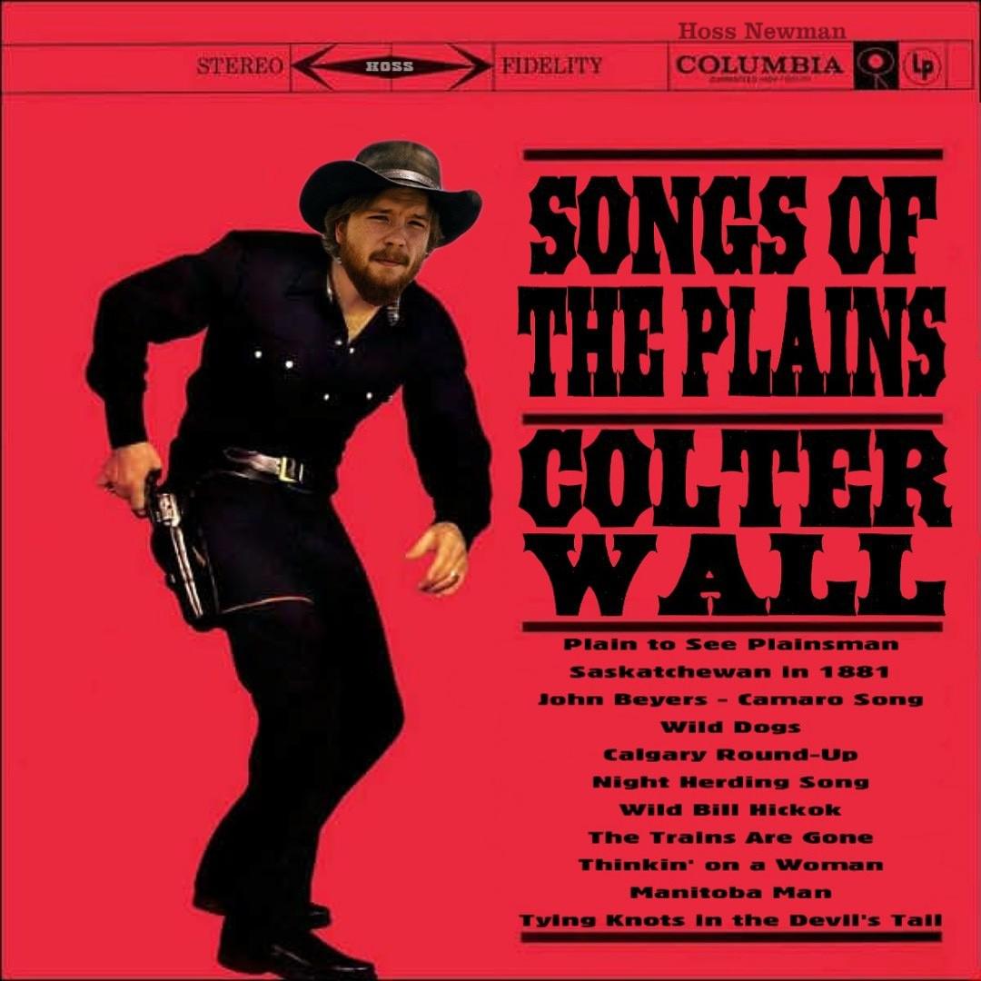 1080x1080 Vintage Colter Wall Album Cover #colterwall #songsoftheplains #colter #martyrobbinsthrowback