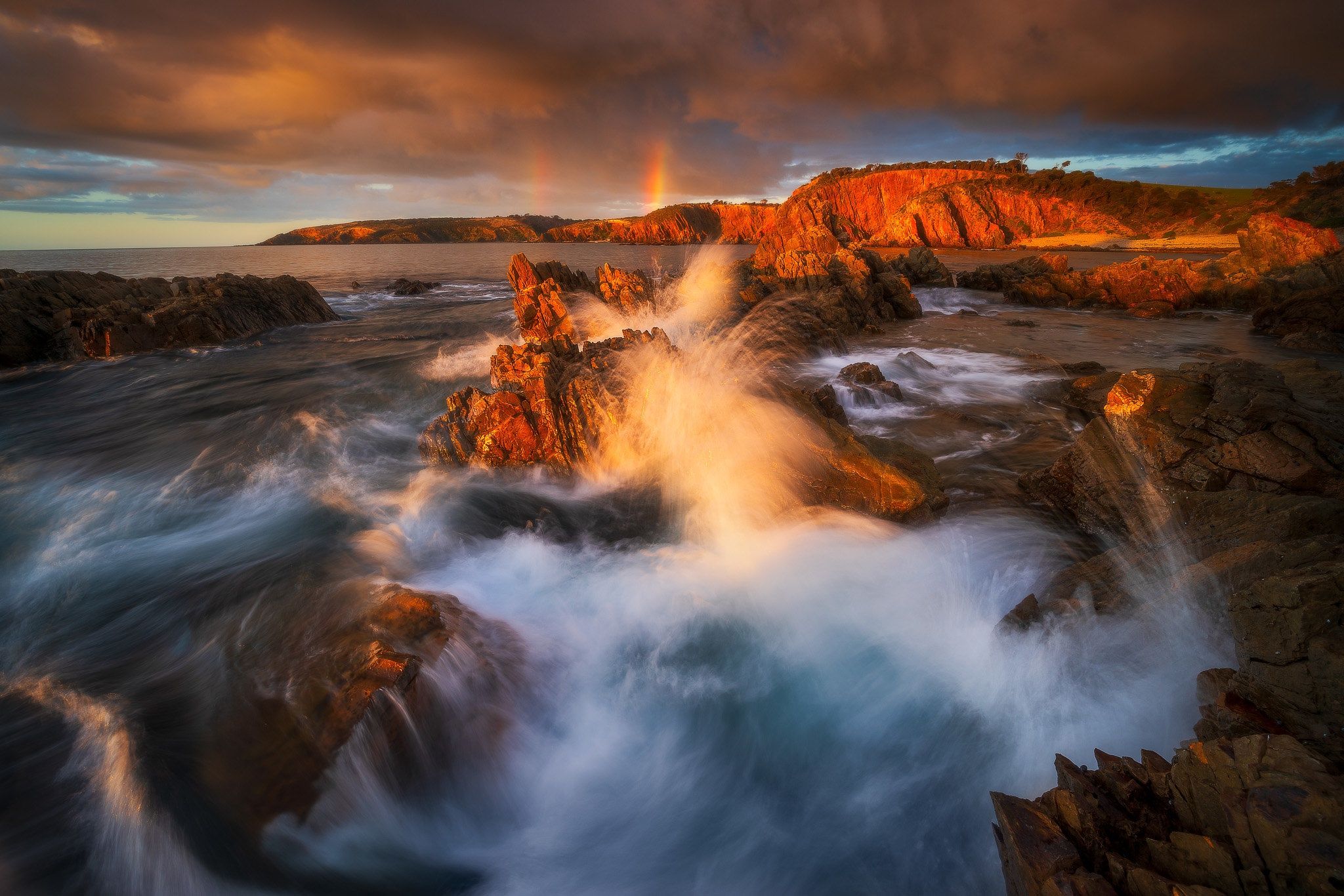 2048x1366 Wallpaper sea, rocks, Australia, Australia, Kangaroo Island, the great Australian Bay, Kangaroo Island, Stokes Bay for mobile and desktop, section пейзажи, resolution 2048x1366