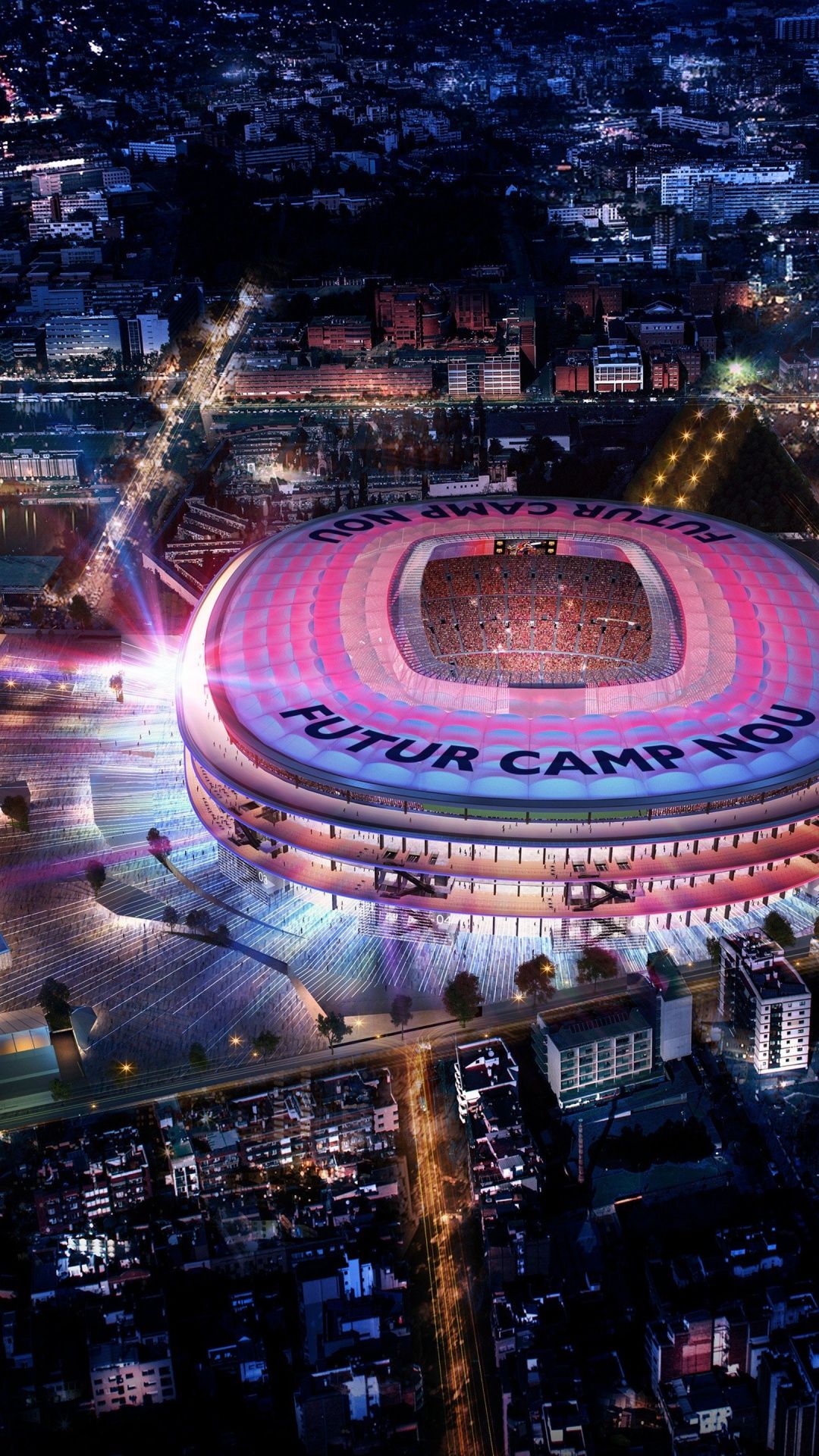 1080x1920 Future Wallpaper 4K, Camp Nou, Stadium, FC Barcelona
