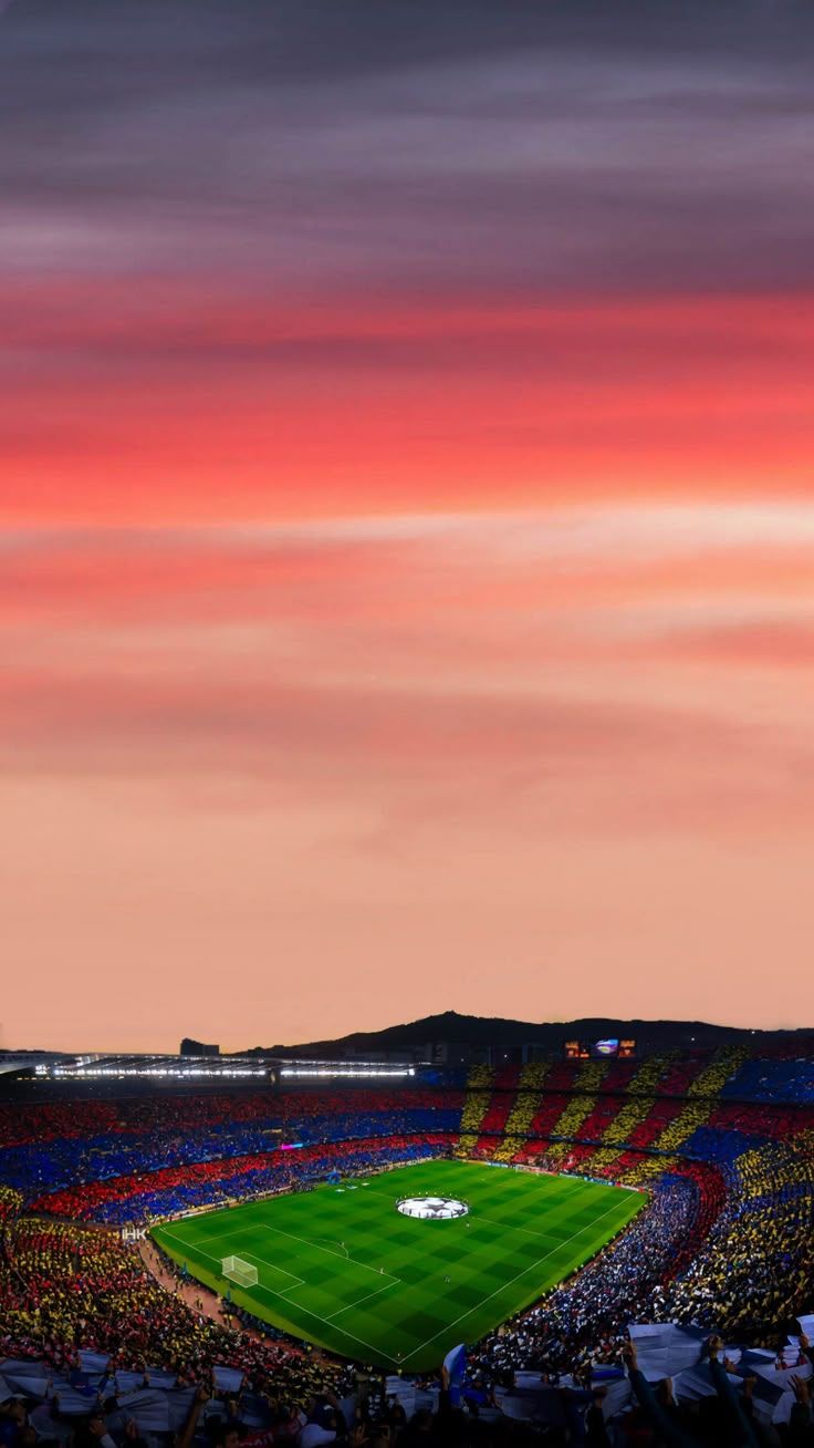 736x1308 Barcelona Camp Nou 4k Wallpaper