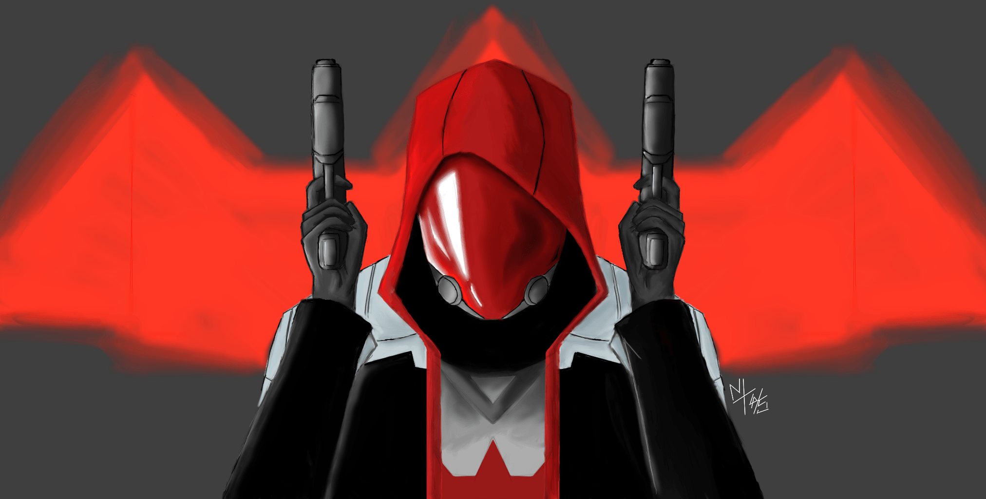 2024x1024 Knight's Red Hood rush paint