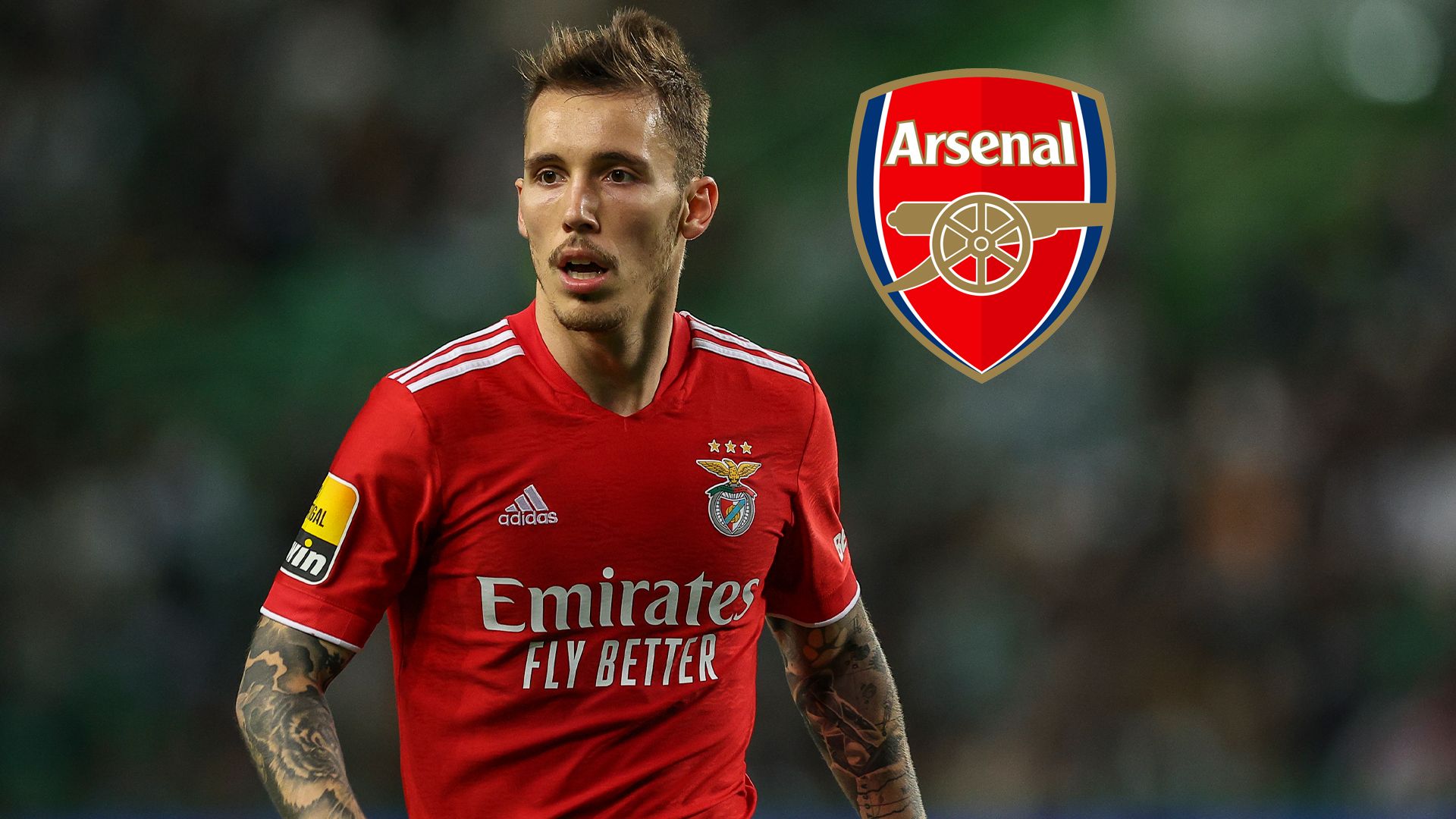 1920x1080 Arsenal 'keeping tabs' on Alex Grimaldo situation with Benfica defender 'available for just £6m summer transfer'