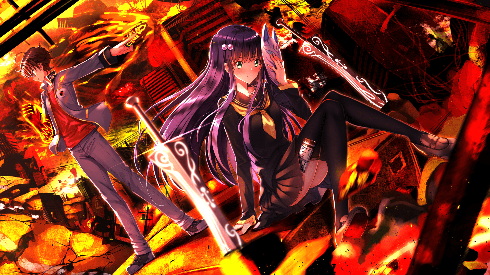 1920x1080 Anime Twin Star Exorcists Benio Adashino Rokuro Enmadou Sousei No