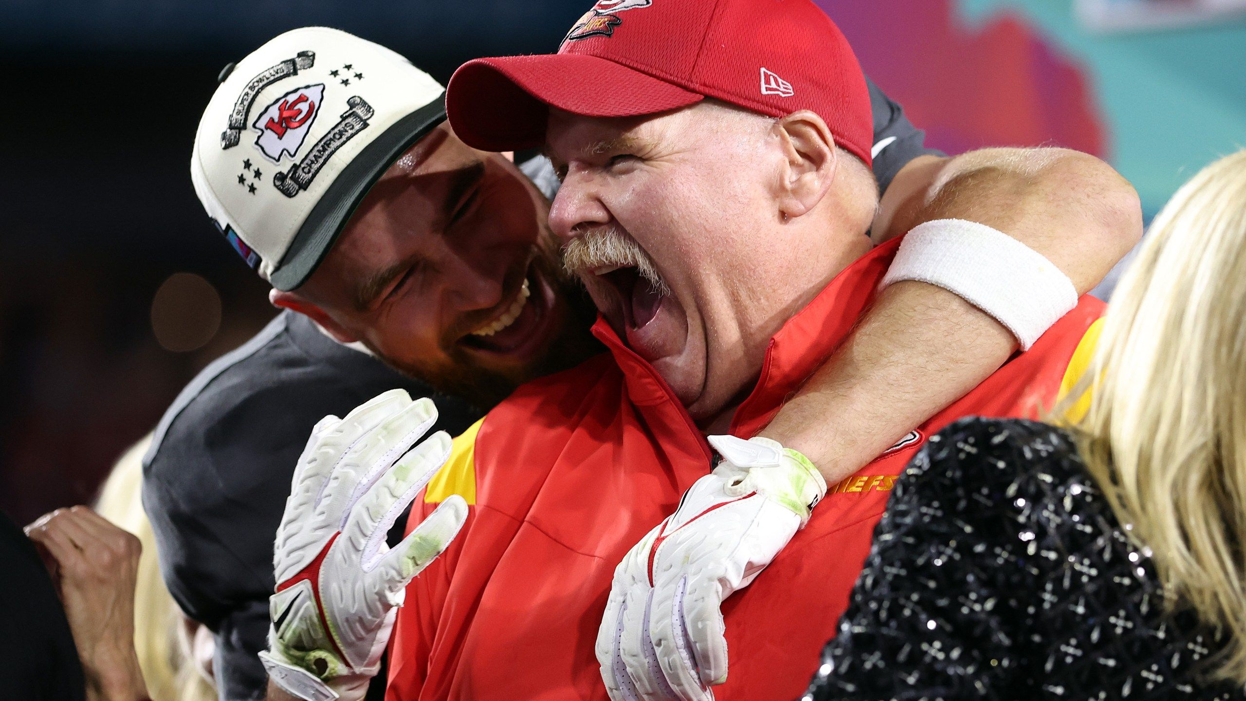 2560x1440 Chiefs' Andy Reid talks Super Bowl on Kelce brothers podcast