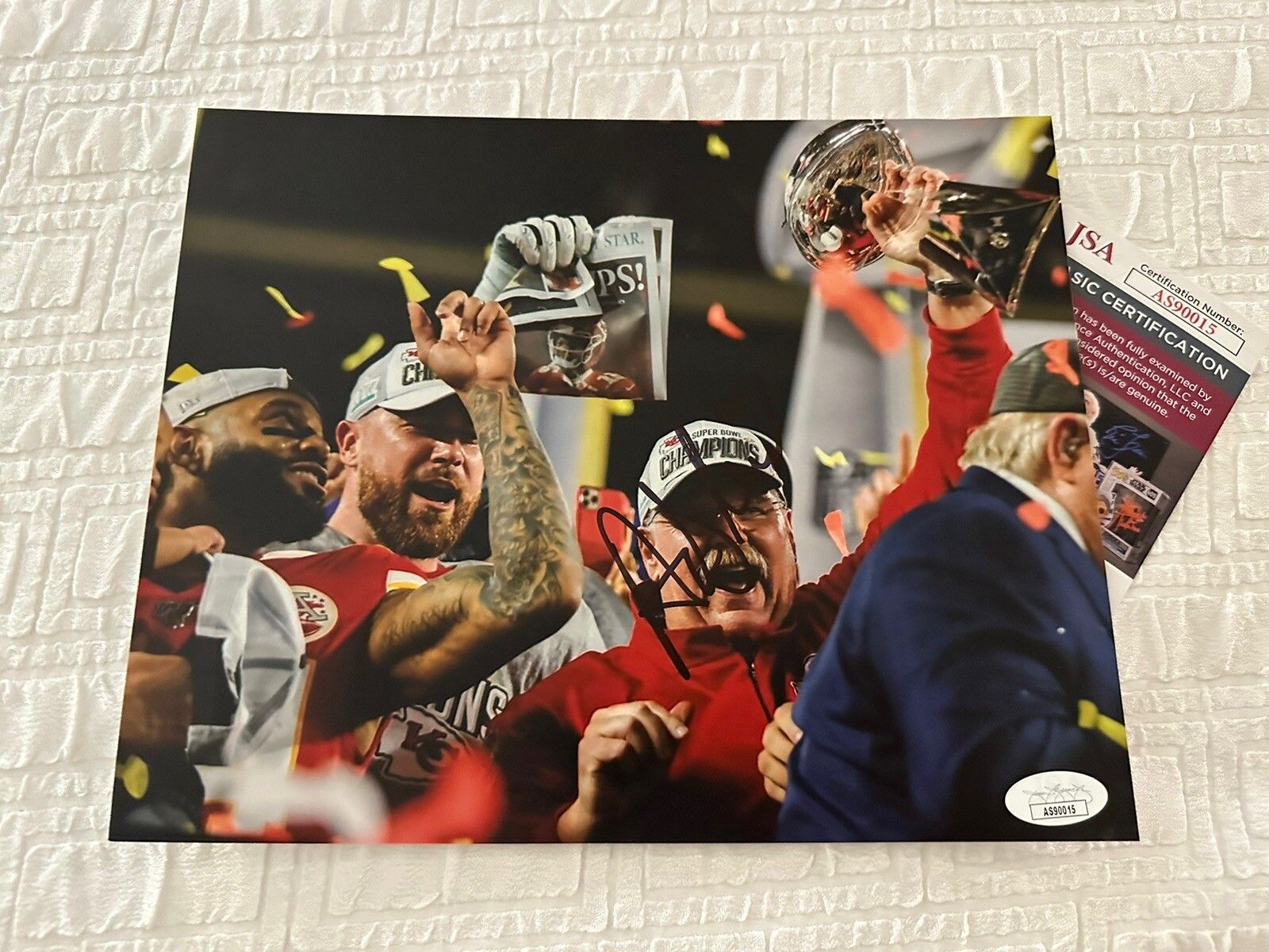 1600x1200 Andy Reid Signed 8 X 10 Photo Nfl Football Chiefs JSA Authentication COA