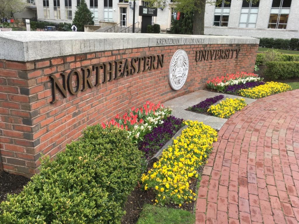 1024x768 Northeastern University Sign & Awning