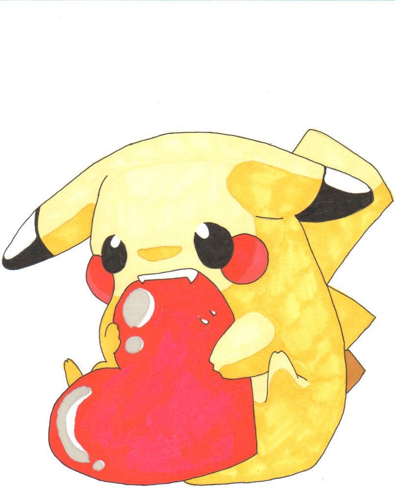 805x993 Pikachu Eating Wallpaper