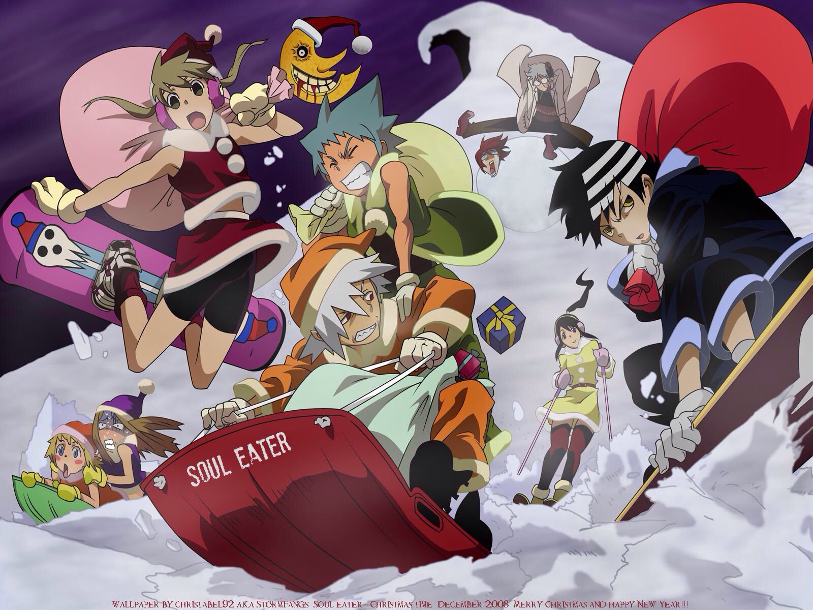 1600x1200 Soul Eater Christmas. Soul eater, Soul eater evans, Anime soul