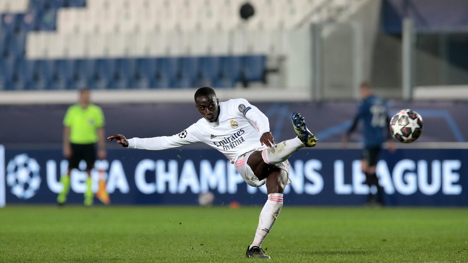 1600x900 Ferland Mendy's Late Stunner Gives Real Madrid Edge Over 10 Man Atalanta
