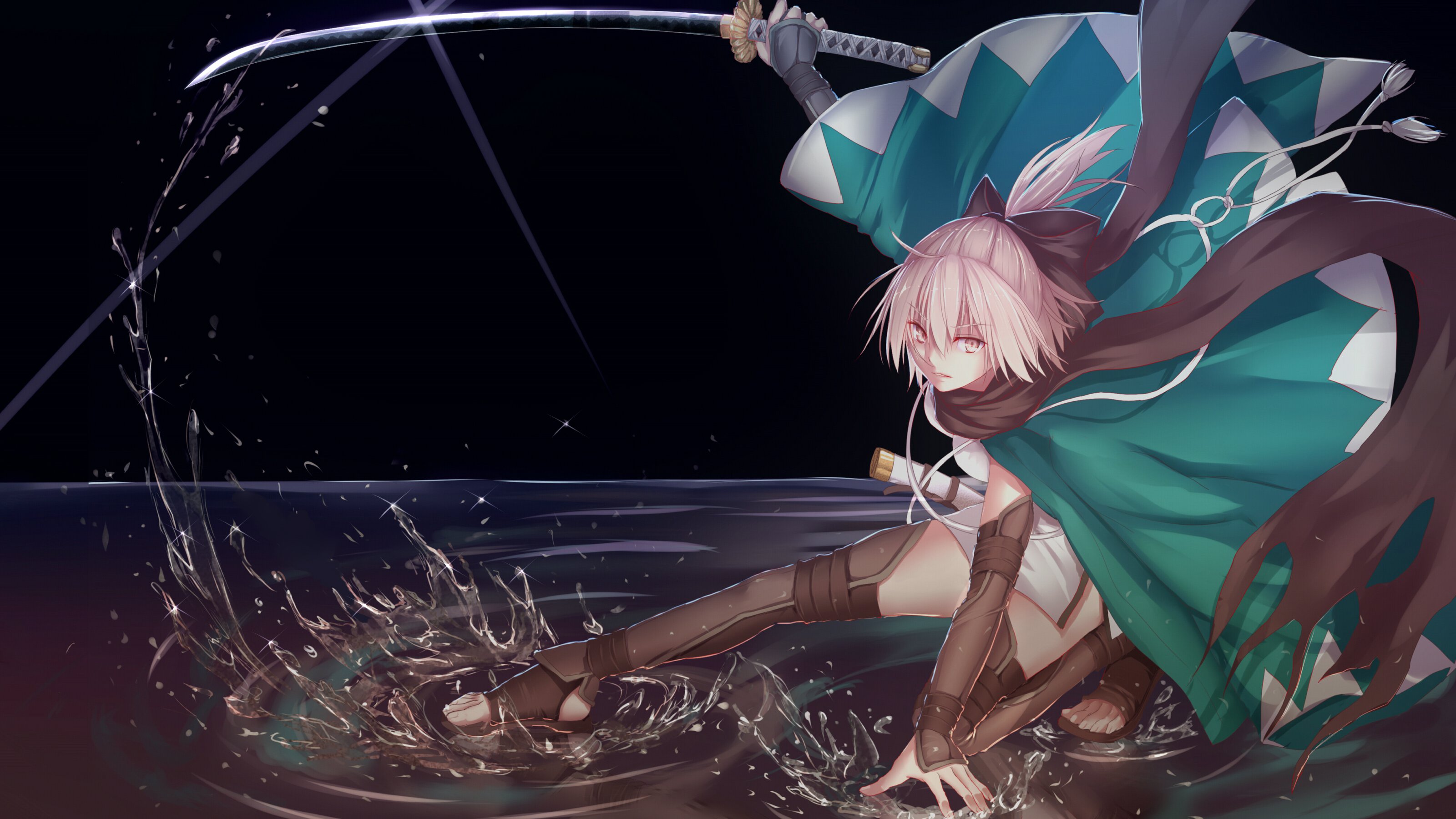 3200x1800 Sakura Saber Ace Wallpaper By 78鵝>バカの絵 Anime Image Board