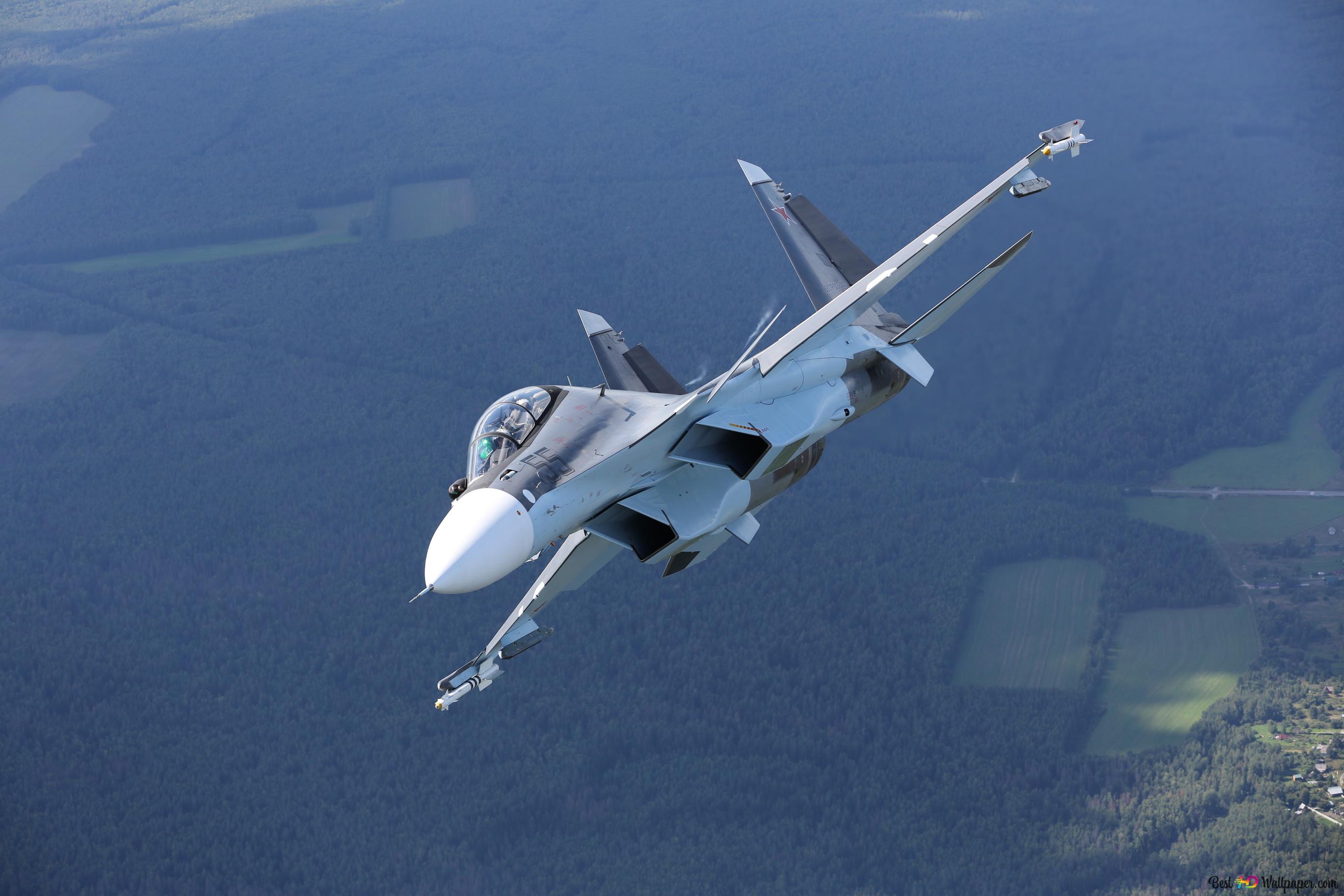 2736x1824 Sukhoi Su- Jet Fighter 4K wallpaper download