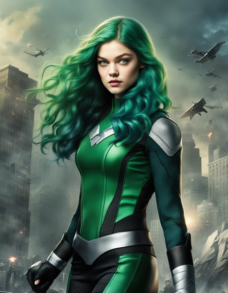 896x1152 Polaris: Odeya Rush As Marvel's Green Haired Mutan