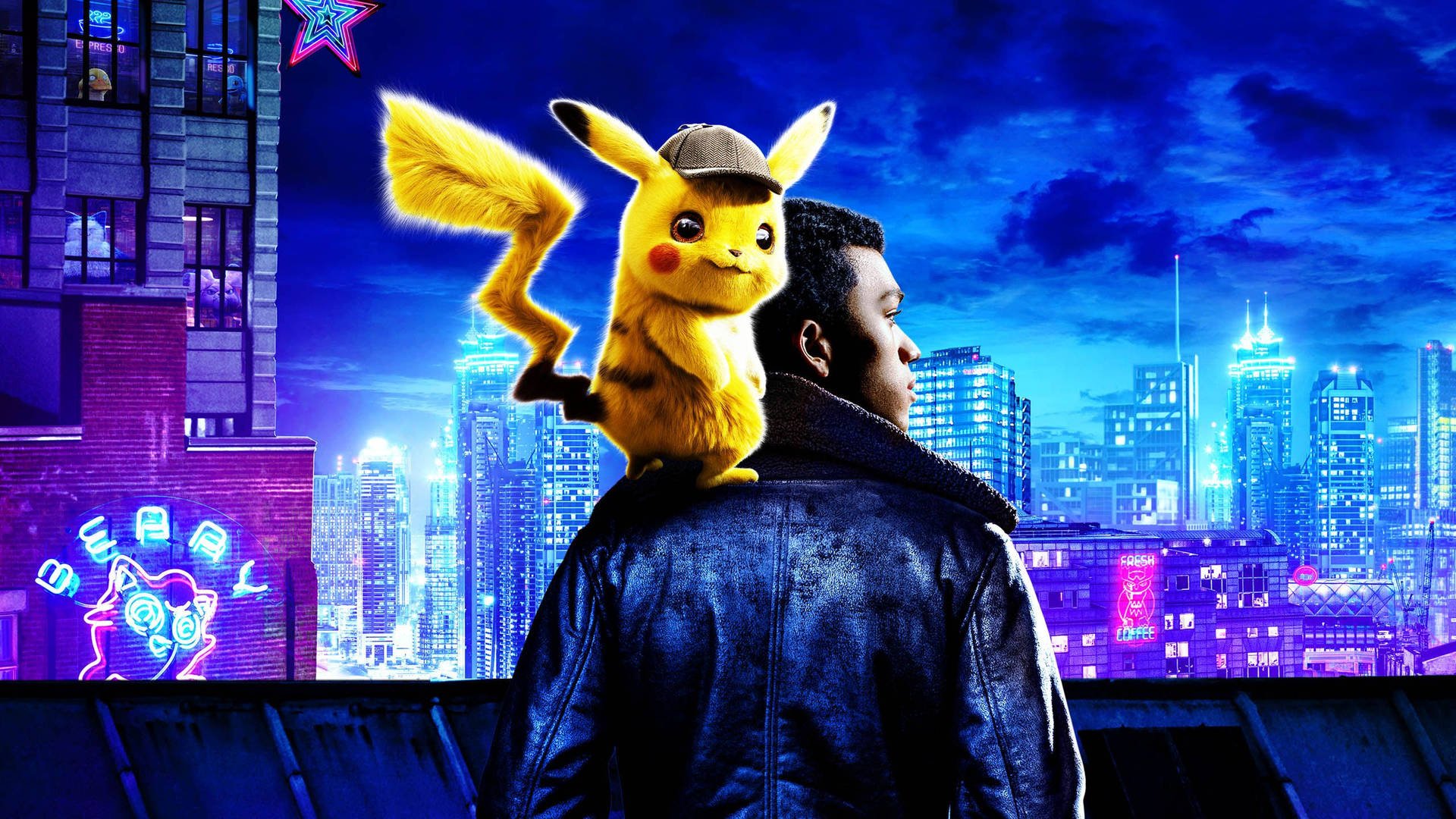 1920x1080 Download Pokemon Detective Pikachu With Tim Goodman Wallpaper