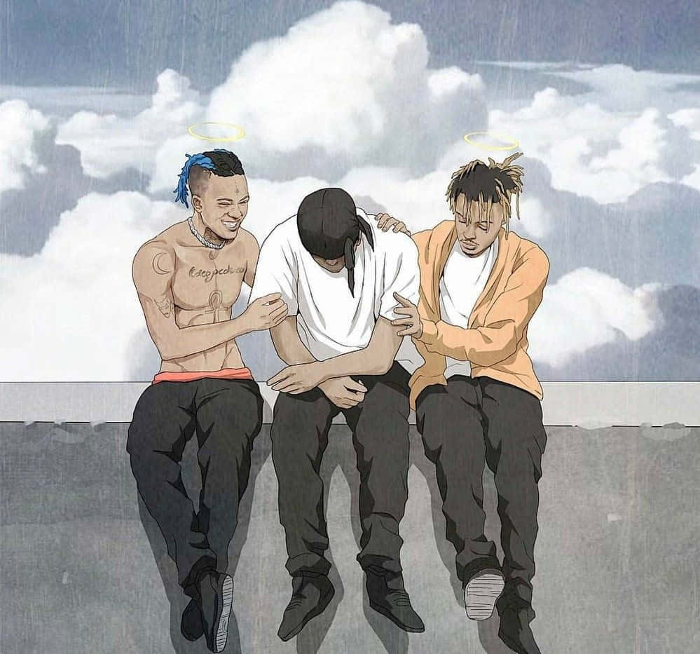 999x933 Download Xxxtentacion and Juice Wrld come together to make music. Wallpaper