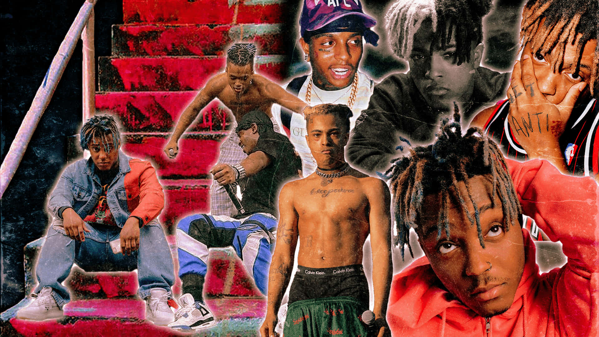 1920x1080 Download The Phenomenal Hip Hop Duo, XXXTentacion and Juice Wrld Wallpaper