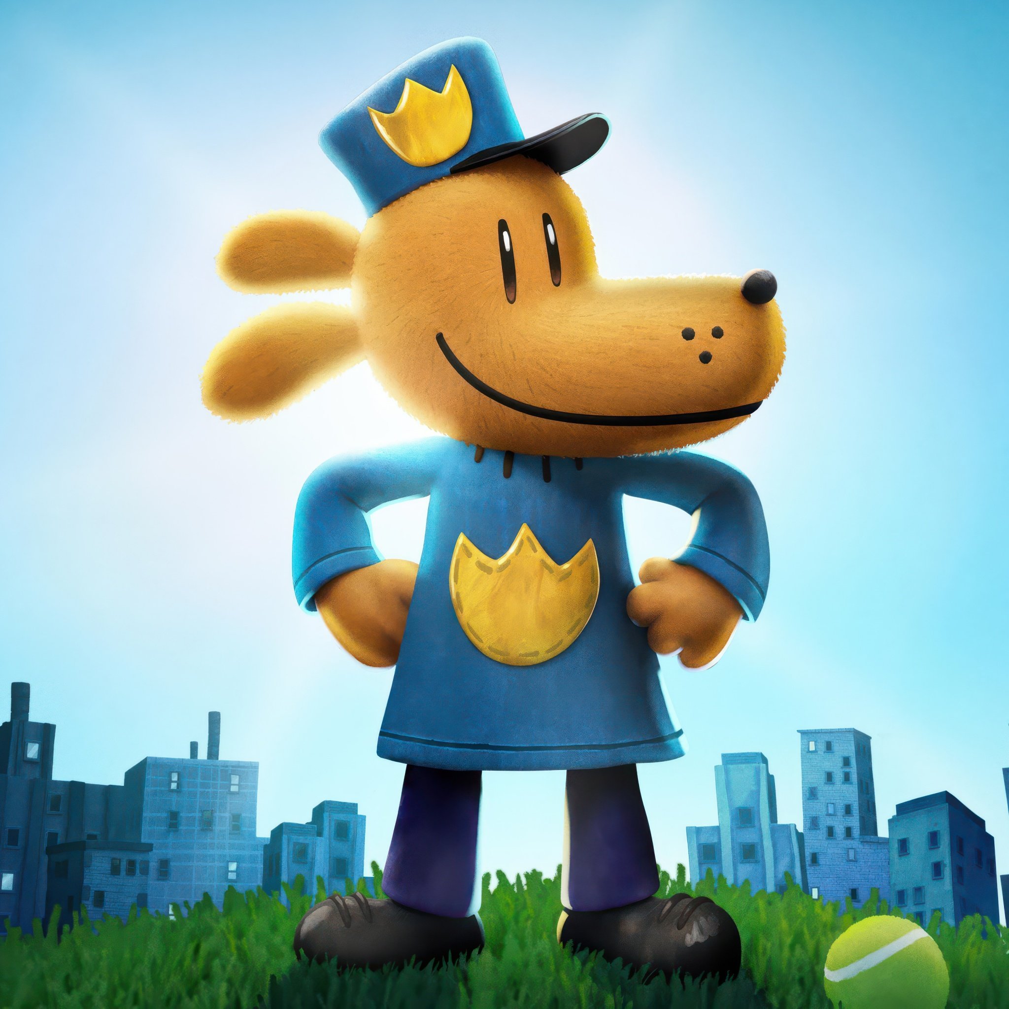 2048x2048 Dog Man Wallpaper 4K, 2025 Movies, Animation movies, 5K