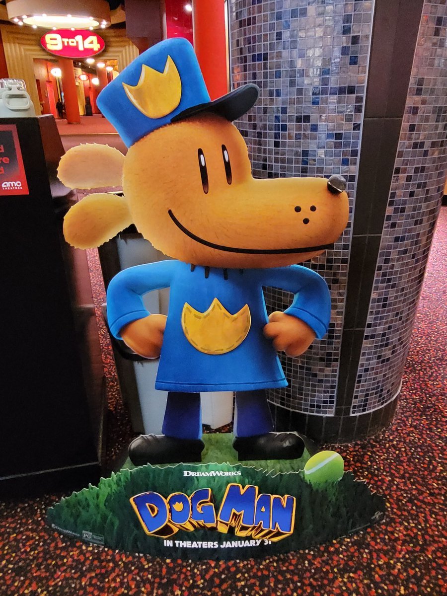 900x1200 Dog Man standee 4K