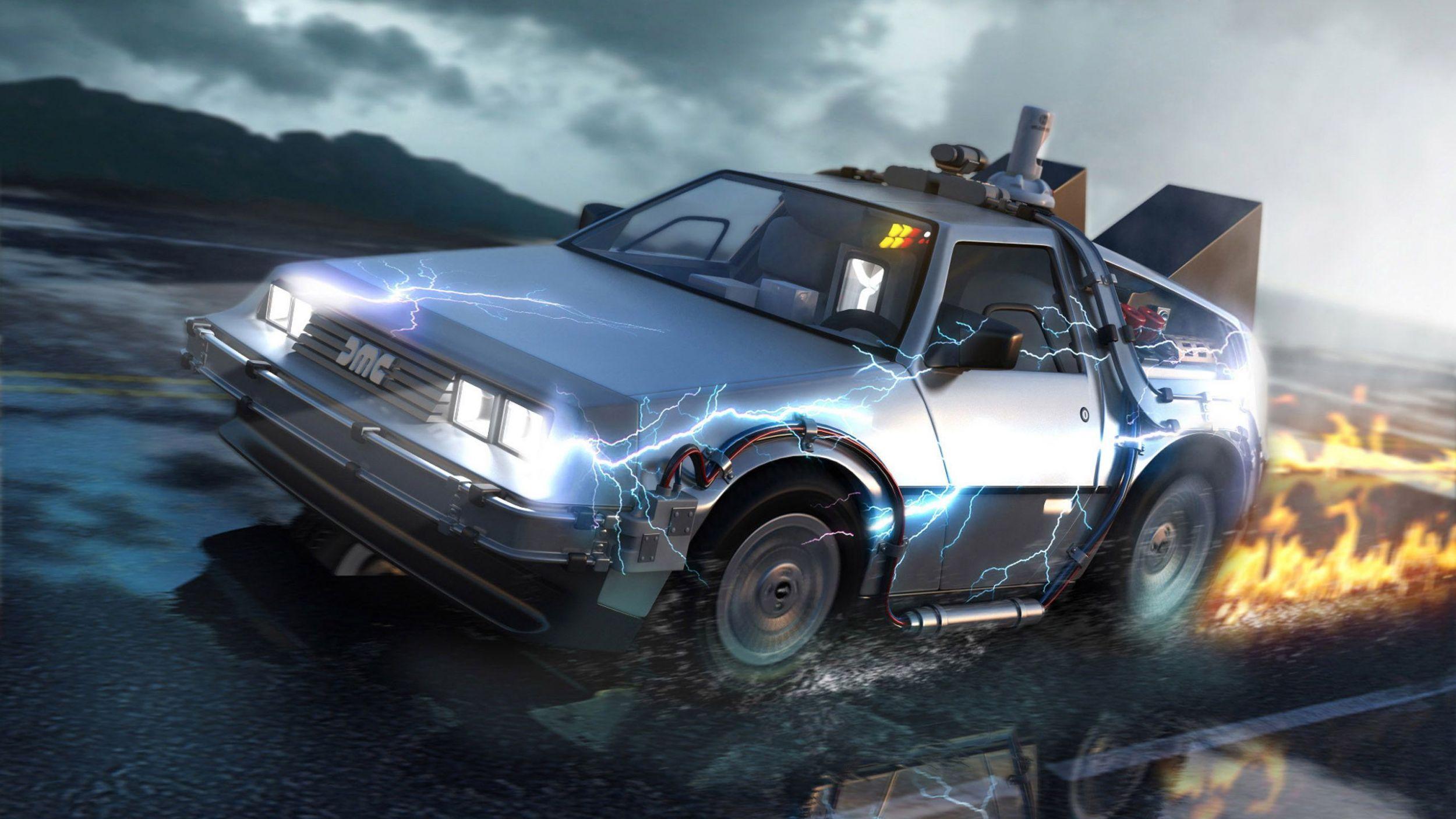 Back To The Future Delorean Wallpaper 4k Future Delorean Wallpaper