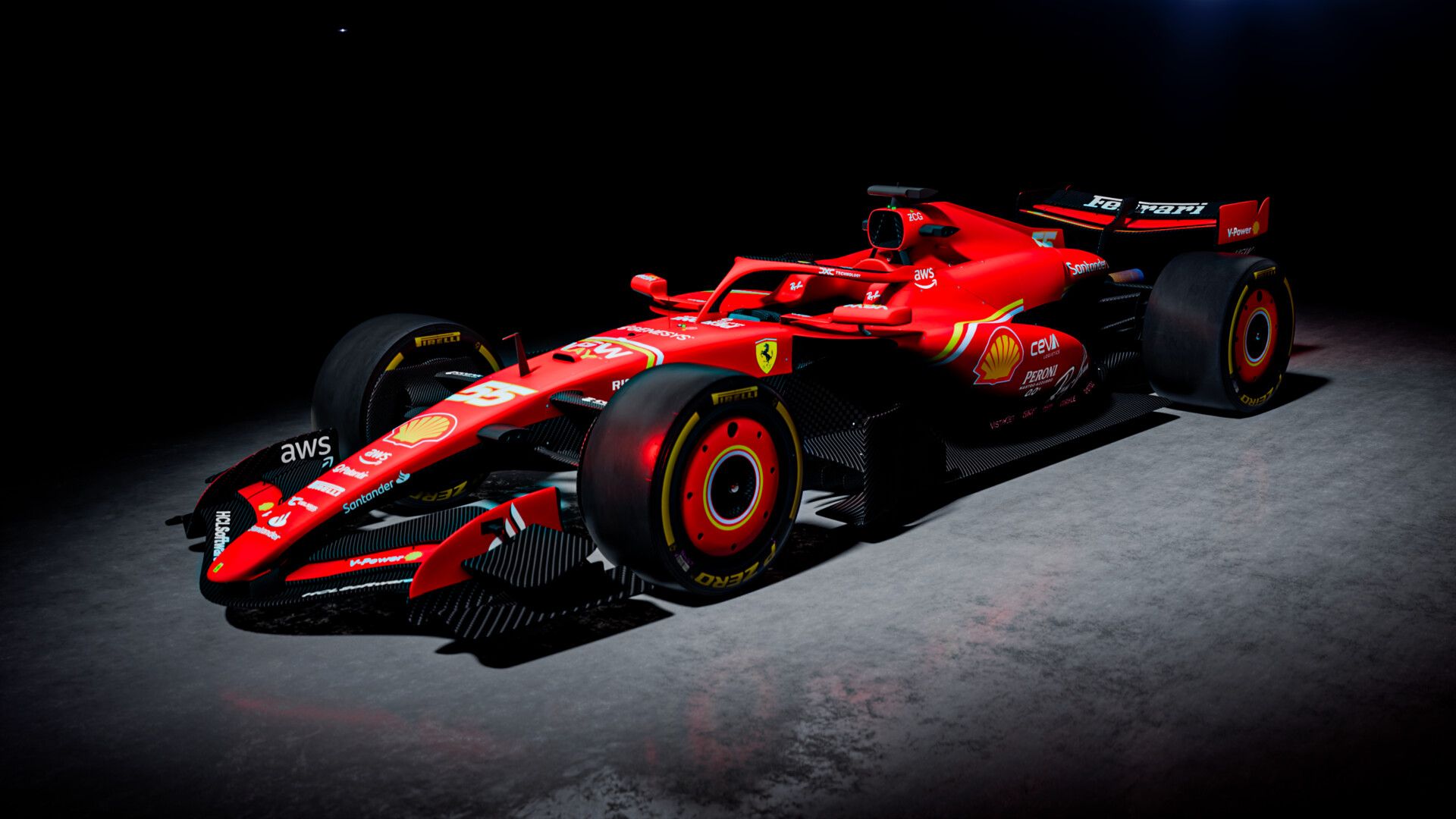 1920x1080 F1 2026 Concept With Ferrari SF 24 Livery