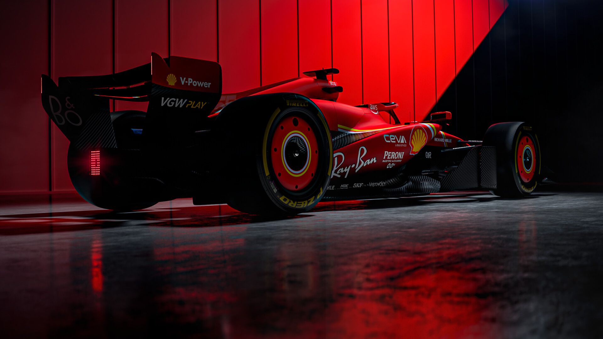 1920x1080 F1 2026 Concept With Ferrari SF 24 Livery