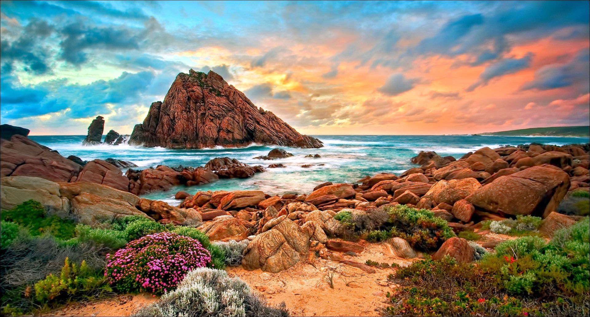 1920x1030 Stunning Sunset at Australia's Coastline