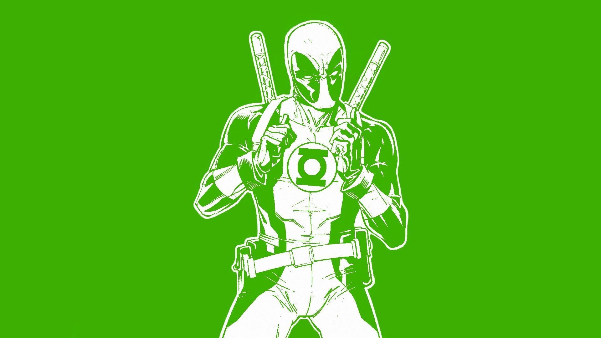 1920x1080 Green Lantern Deadpool Wallpaper