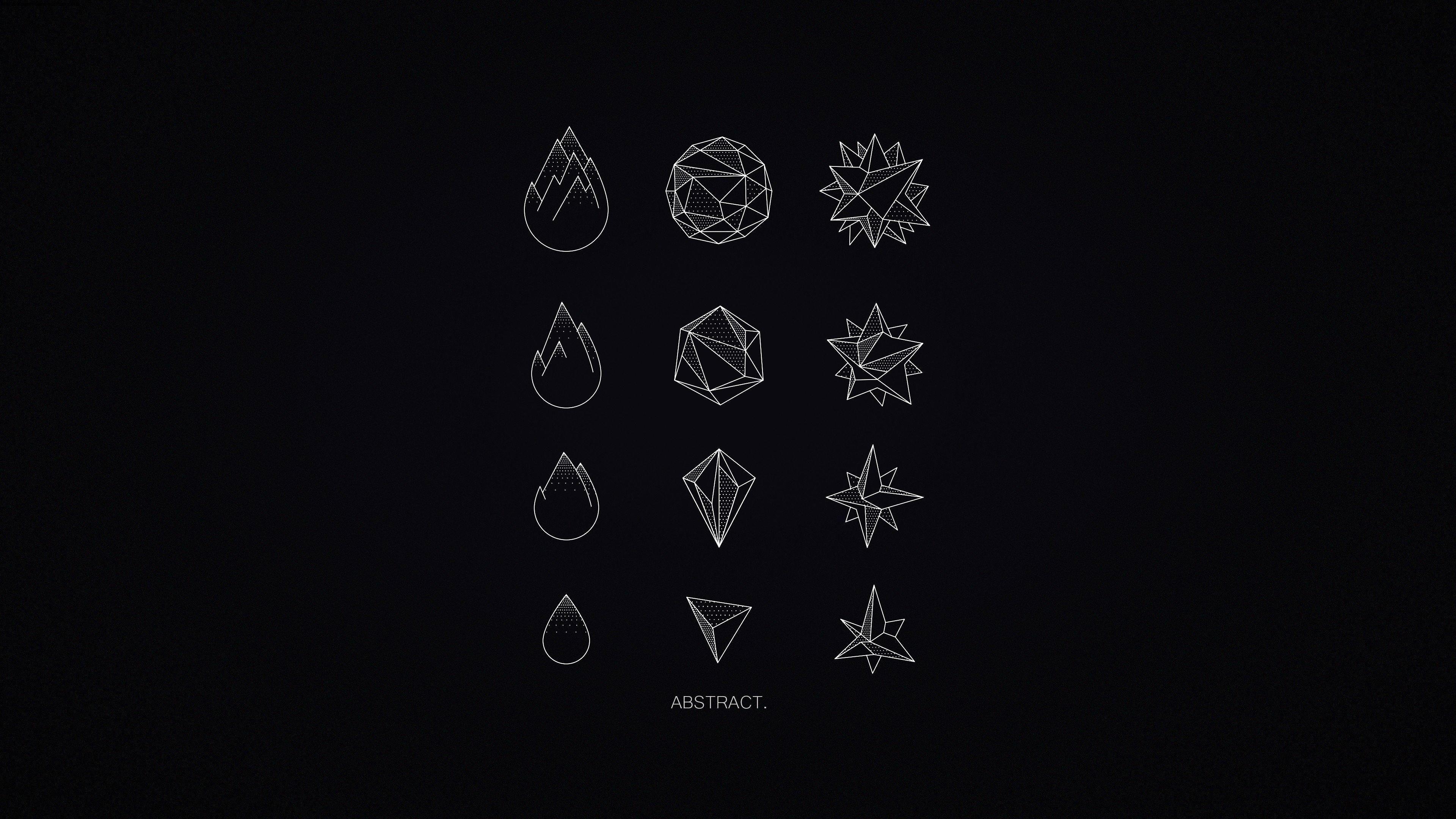 3840x2160 Minimalist Black Wallpaper