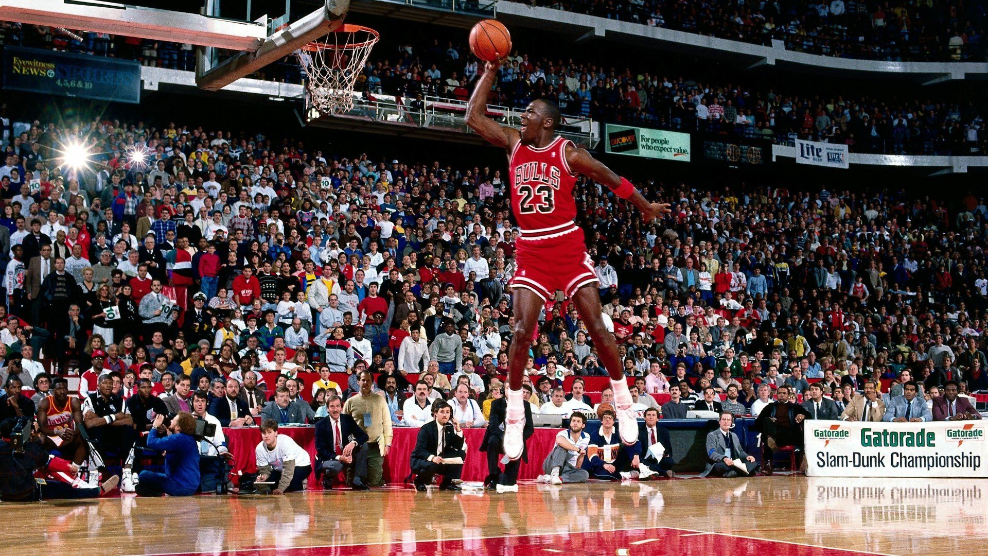 1920x1080 Michael Jordan Dunk Bulls 4K Ultra HD Wallpaper