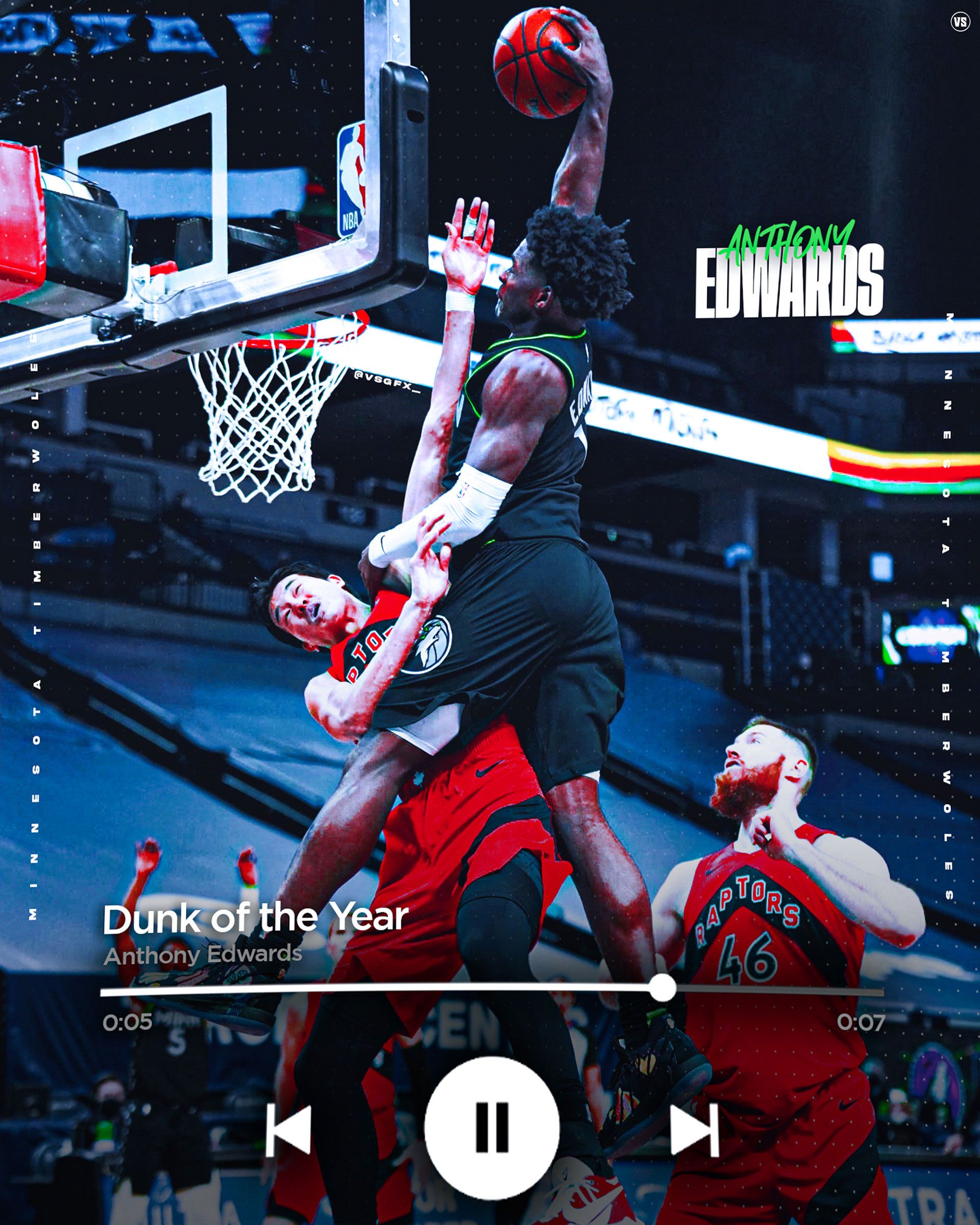 1920x2401 Anthony Edwards Dunk Wallpaper