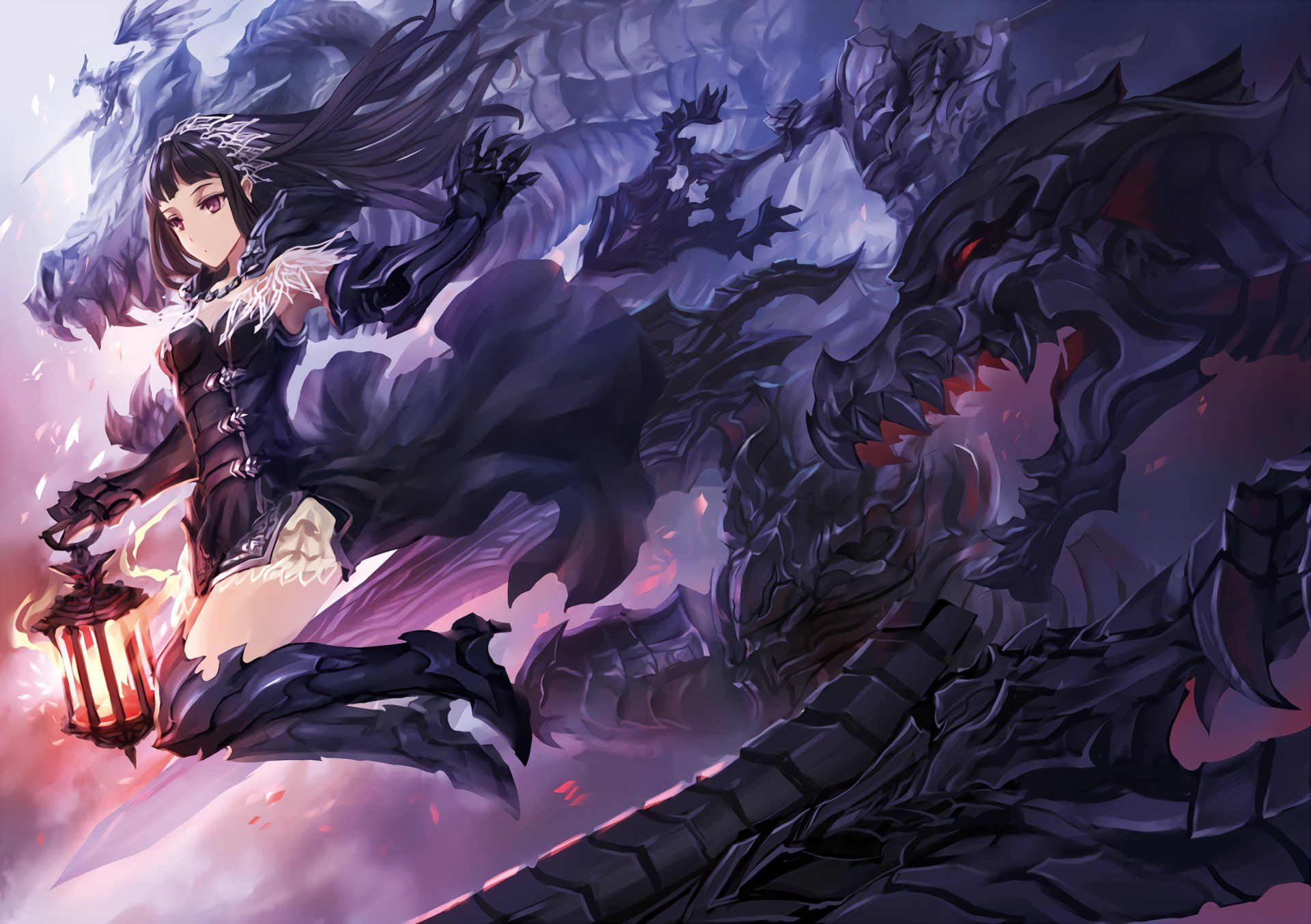 1920x1354 Dark Fantasy: HD Anime Wallpaper of Epic Creatures by Makai No Juumin