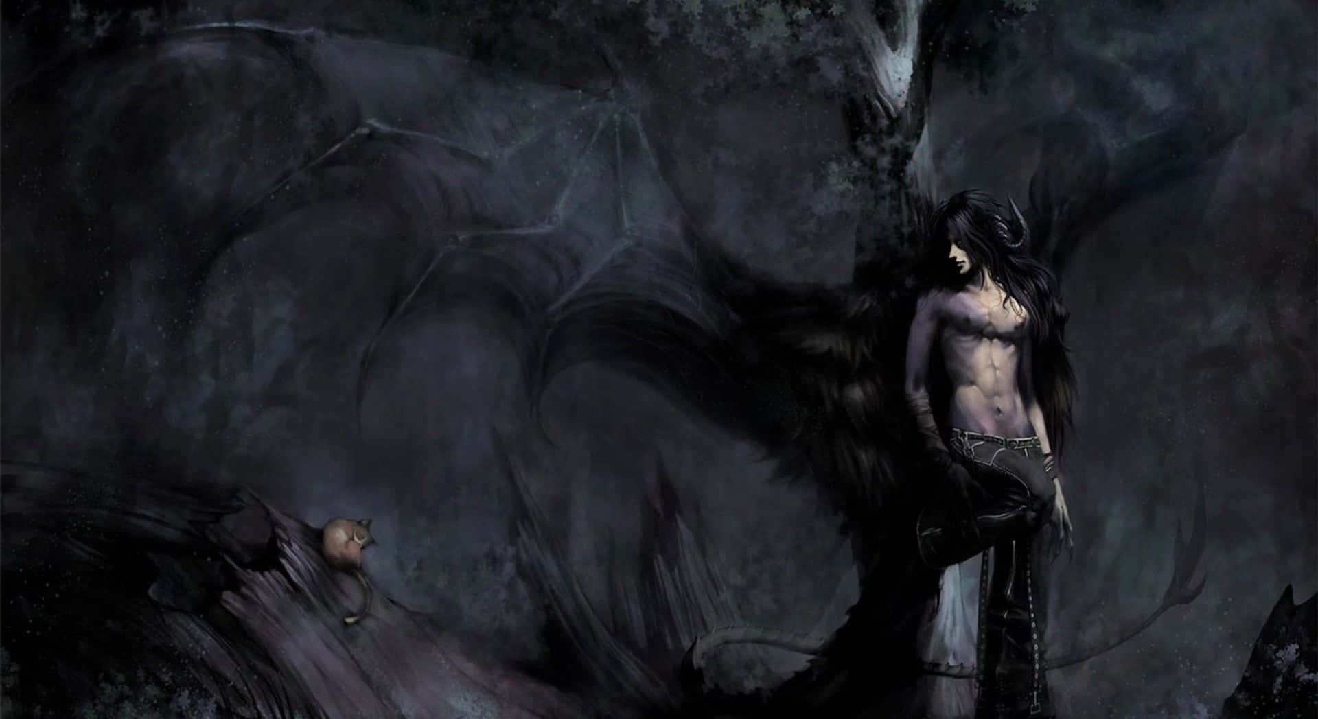 1920x1048 Download Mysterious Universe: Unveiling the Dark Fantasy Wallpaper