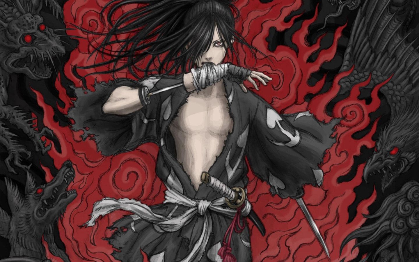 1440x900 Dororo Dark Fantasy Background Wallpaper 108594