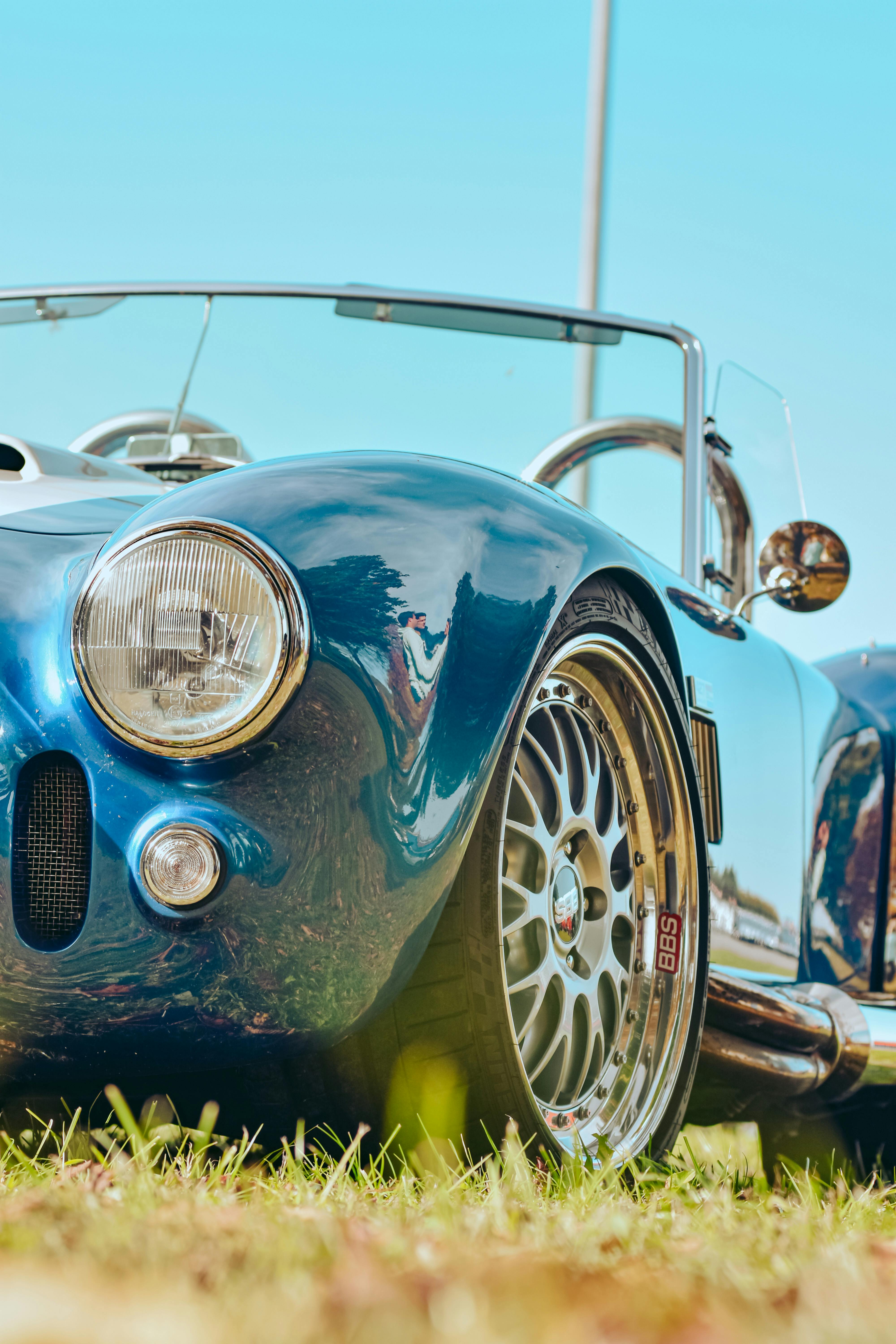 4000x6000 Blue and Gray Convertible Car · Free