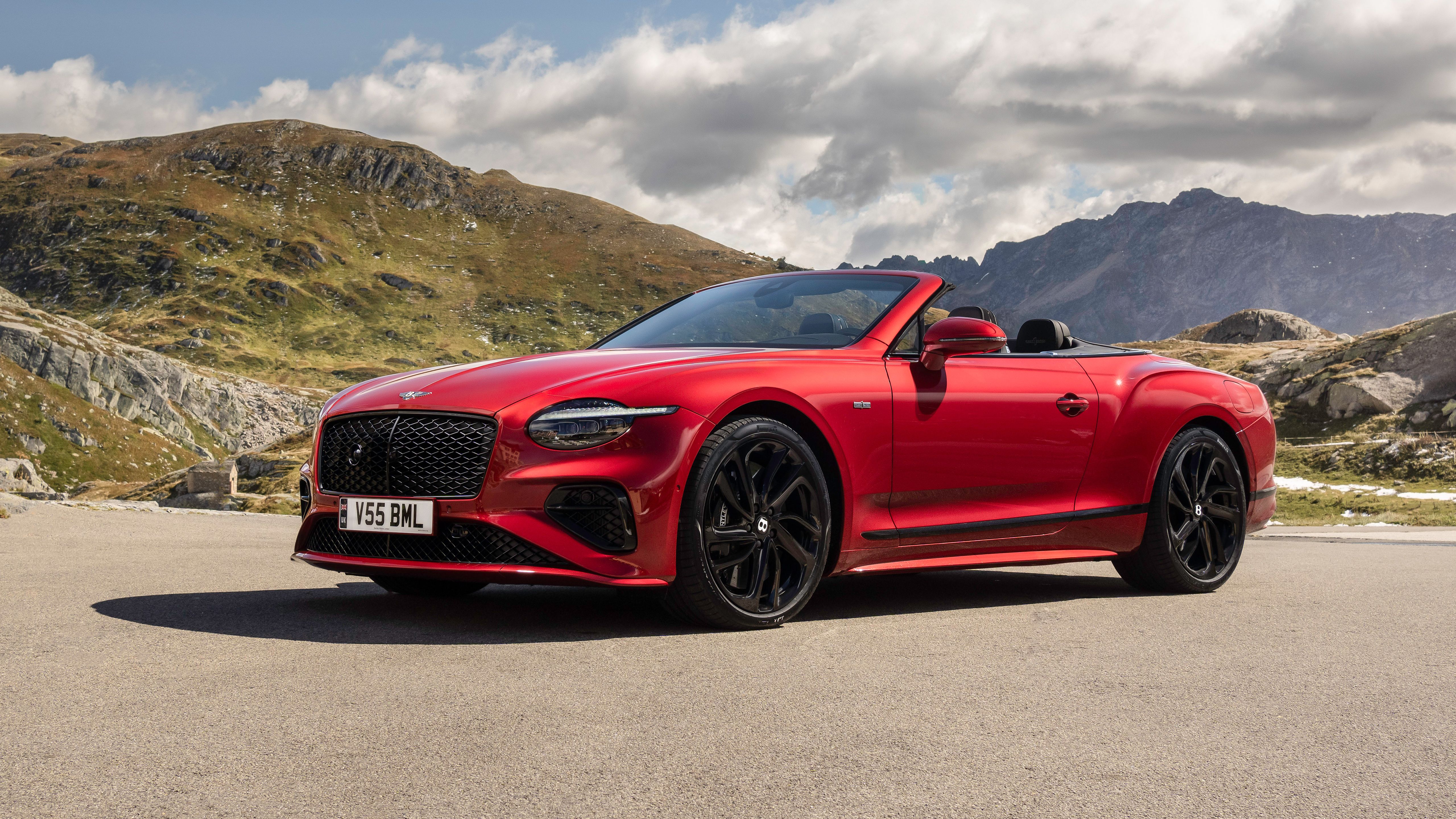 5120x2880 Red Bentley Continental GT Speed Convertible First Edition 4 Car 4K 5K HD Cars Wallpaper