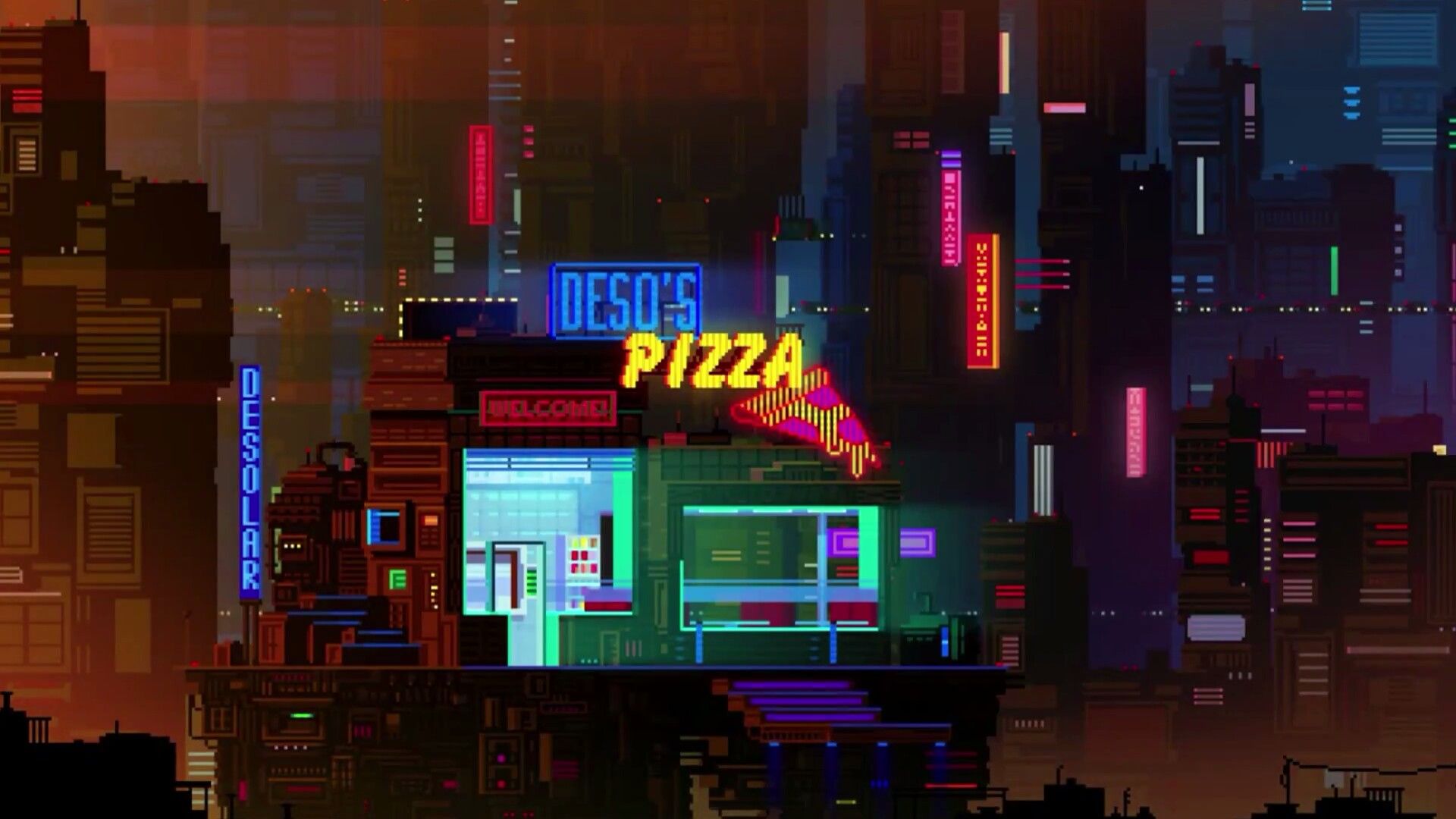 1920x1080 Night city