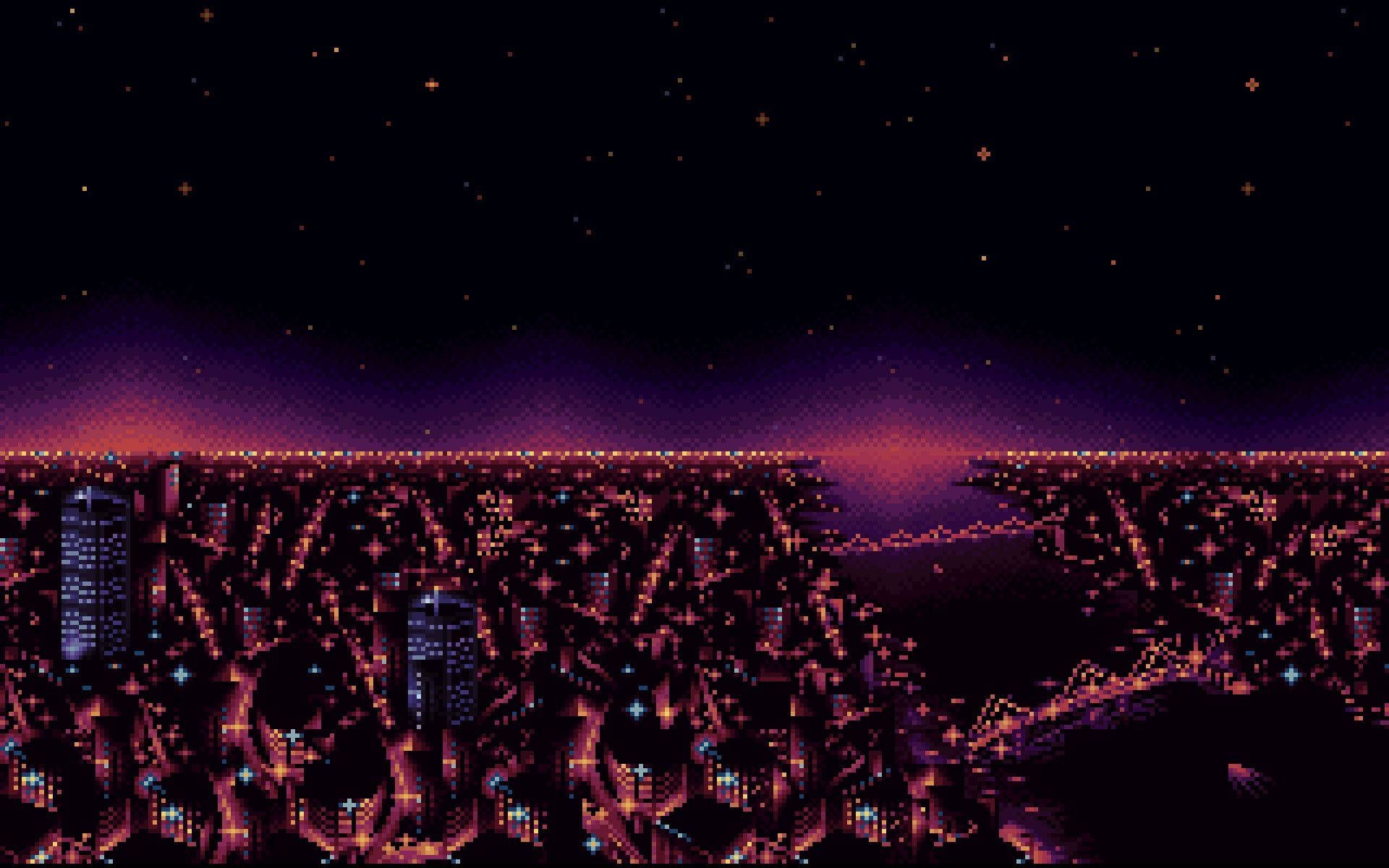 1920x1200 Download Explore 8 Bit Japan and Immerse Yourself in a World of Endlessly Fun Pixel Art Wallpaper