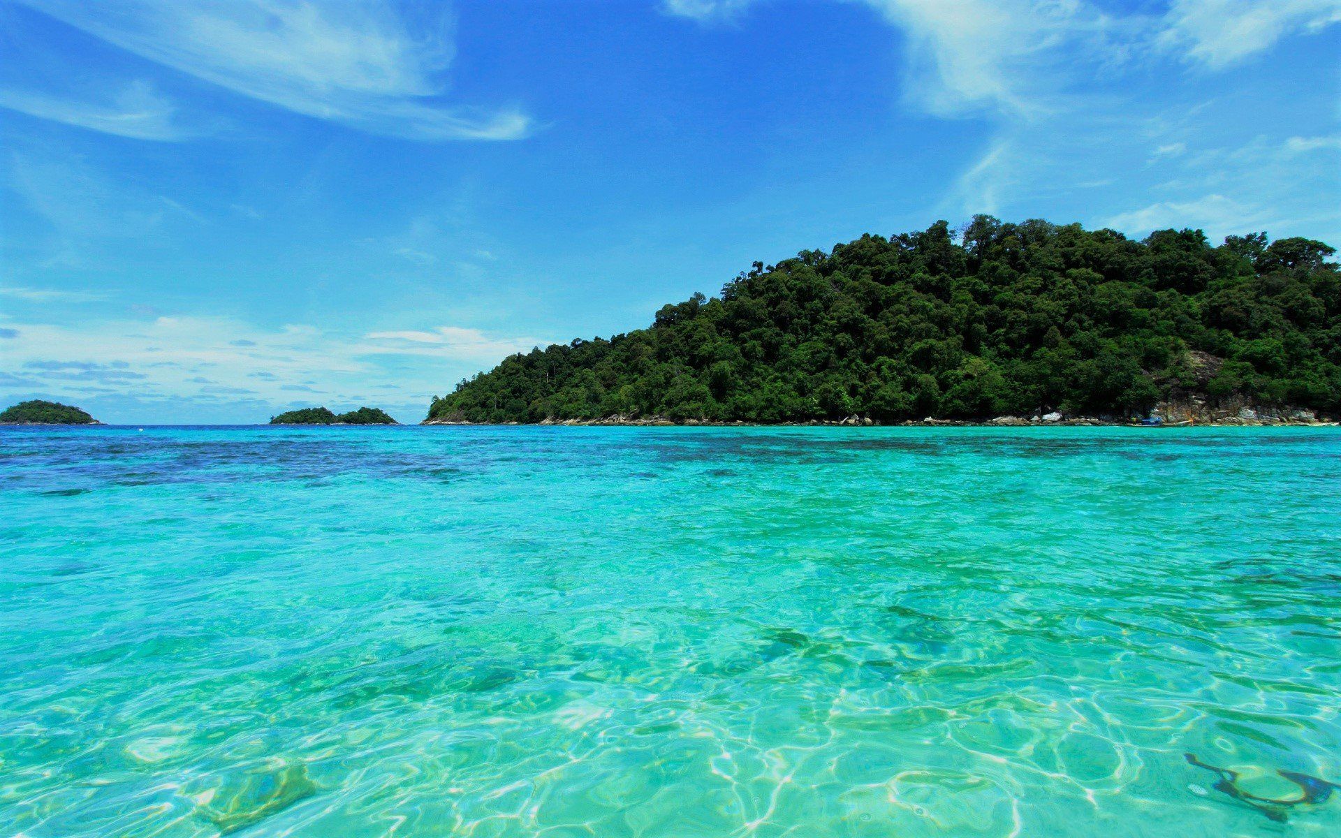 1920x1200 Tropical Turquoise Island Paradise HD Wallpaper