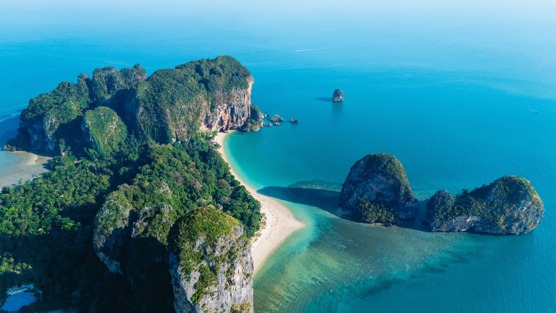 1920x1080 Thailand: Railay Beach, the most beautiful in the country