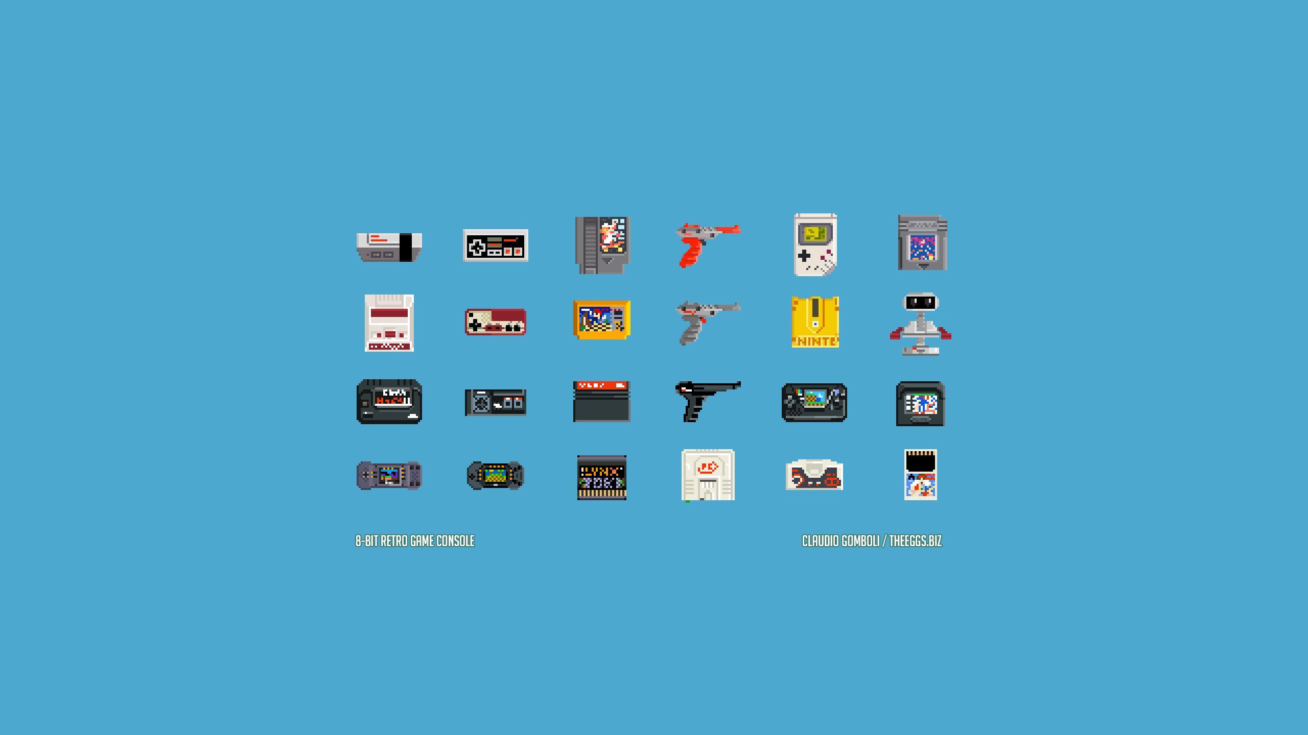 2560x1440 Retro Video Game Wallpaper, HD Background