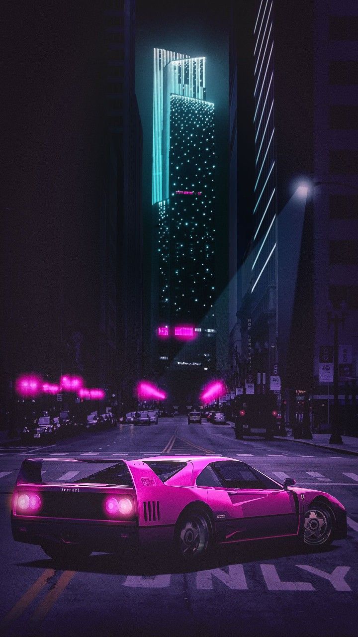 720x1280 neon wave. Neon wallpaper, Car iphone wallpaper, Vaporwave wallpaper