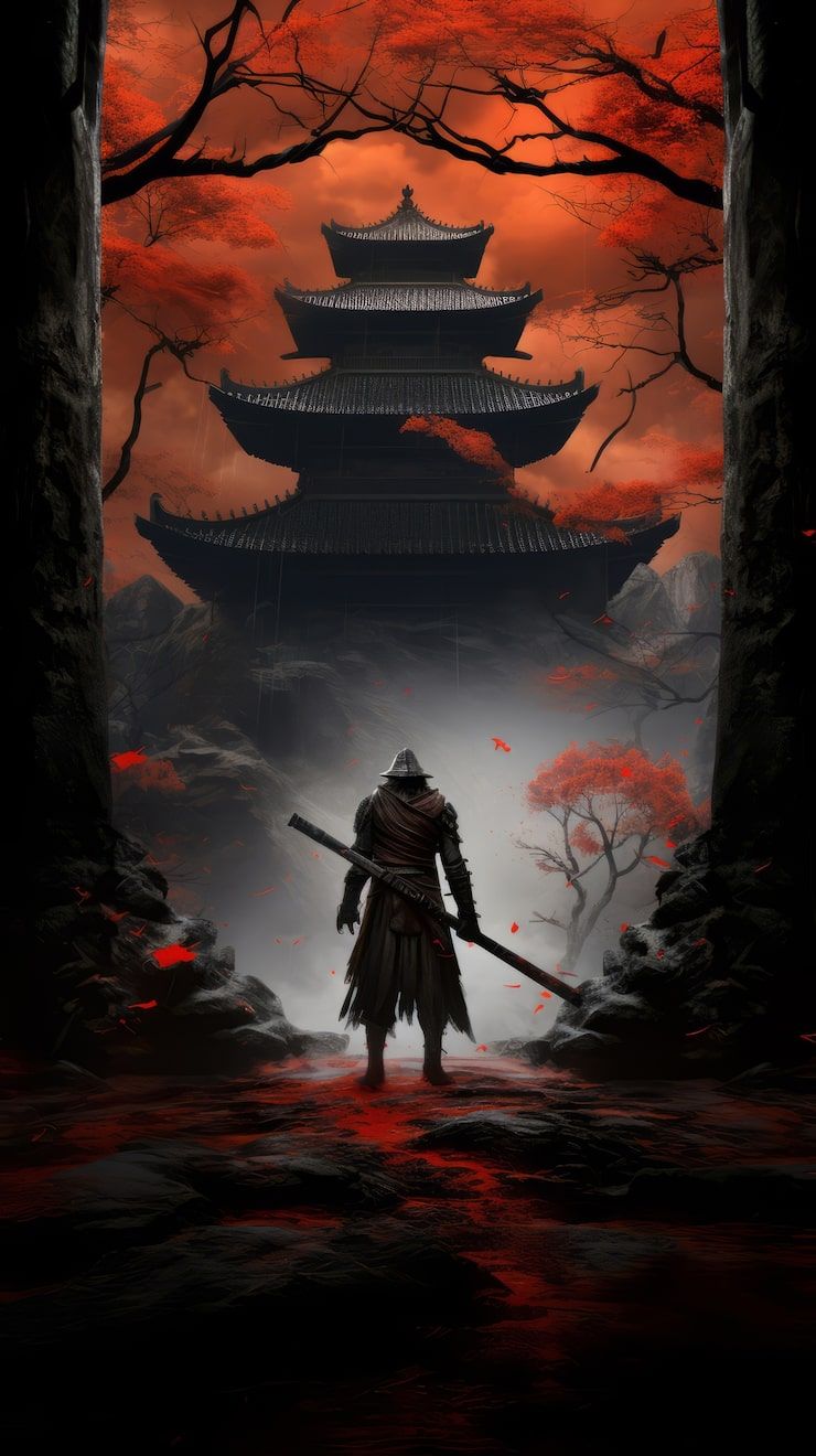 740x1320 Samurai mobile wallpaper Image