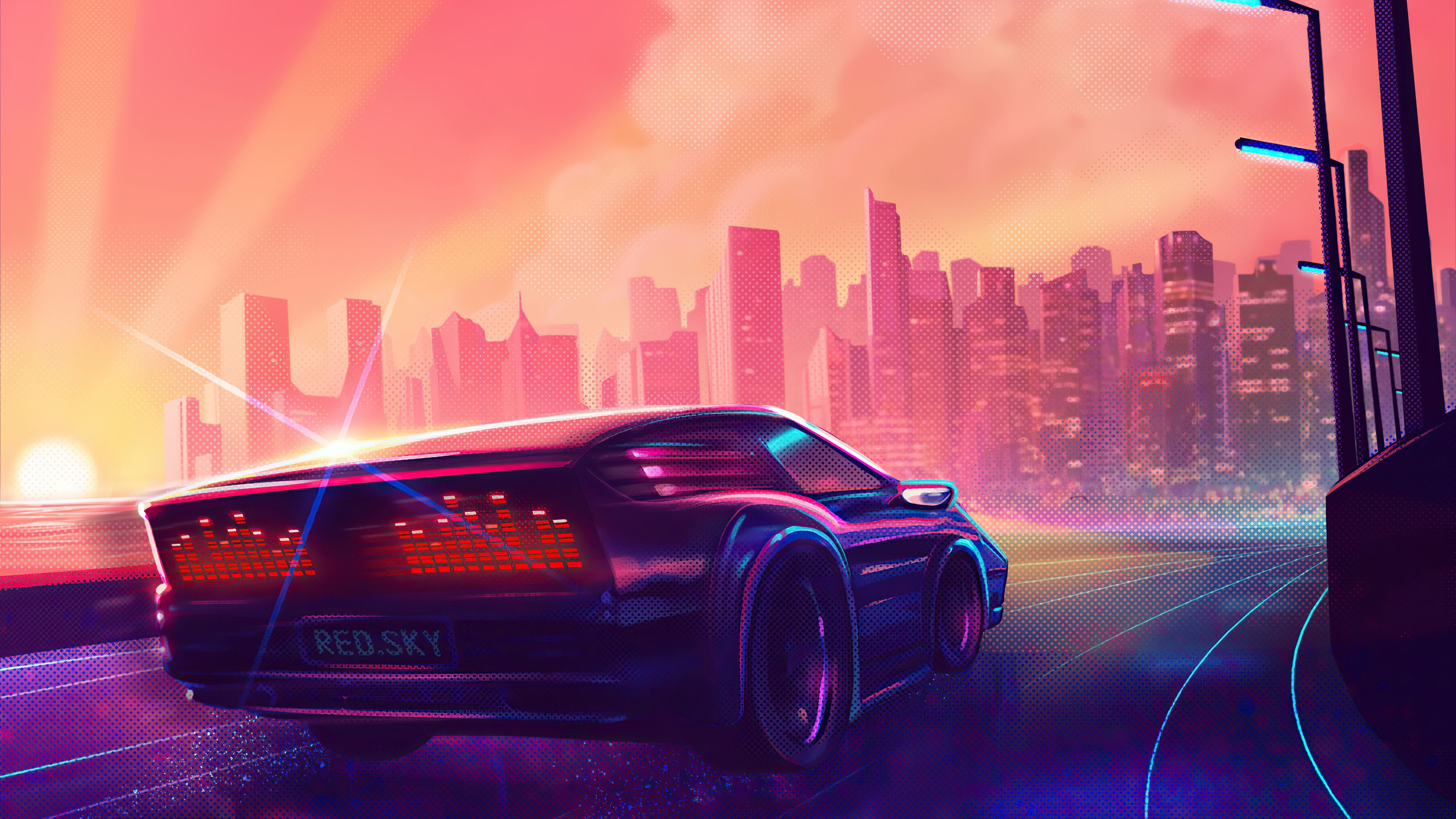 3840x2160 Synthwave Car Lost With You Wallpaper, HD Artist Wallpaper, 4k Wallpaper , Image, Background, Photos and Picture