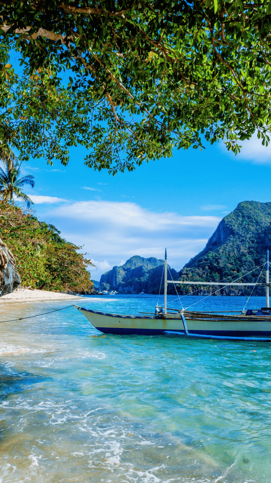 1080x1920 Wallpaper Philippines Beaches, El Nido, Boracay, Panglao Beach, Beach, Background Free Image