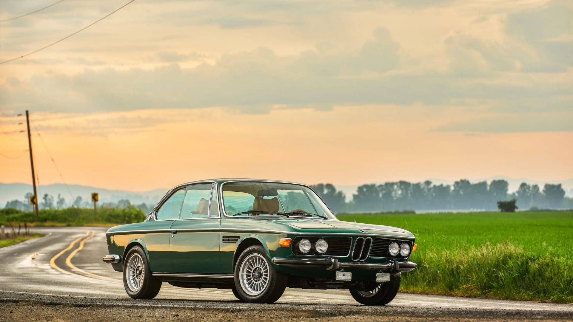 1920x1080 Download Dark Green Classic BMW Wallpaper
