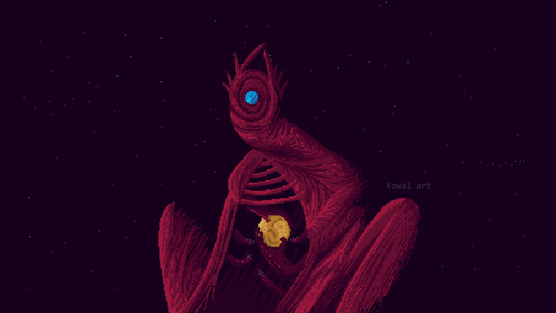 1920x1080 Download Retro Pixel Art in 4 Color Palette Wallpaper
