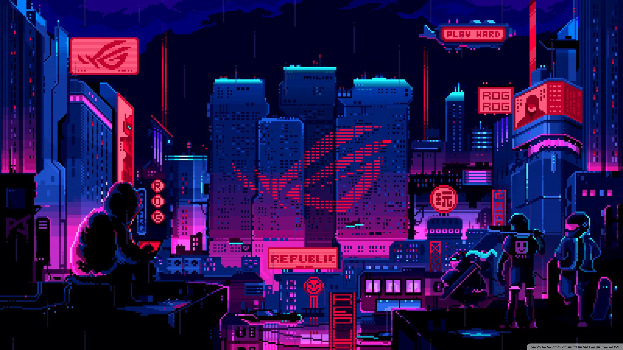 2560x1440 Cool Pixel Art Background 4K UHD Wallpaper for UltraHD Desktop and TV : Widescreen and UltraWide Display : Dual and Triple Monitor : Smartphone and Tablet Devices