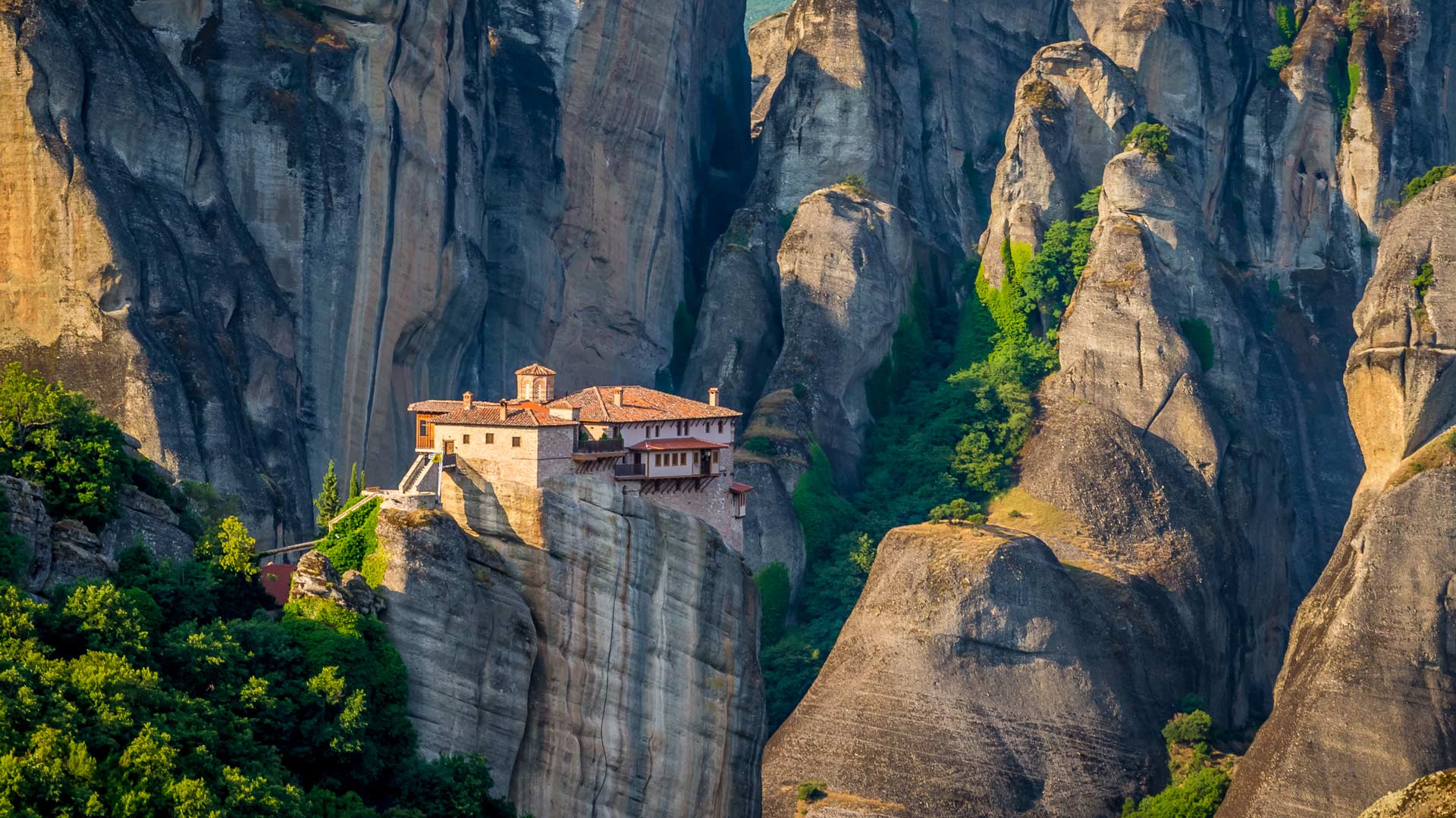 1920x1080 Bing image: The Monastery of Roussanou, Greece Wallpaper Gallery