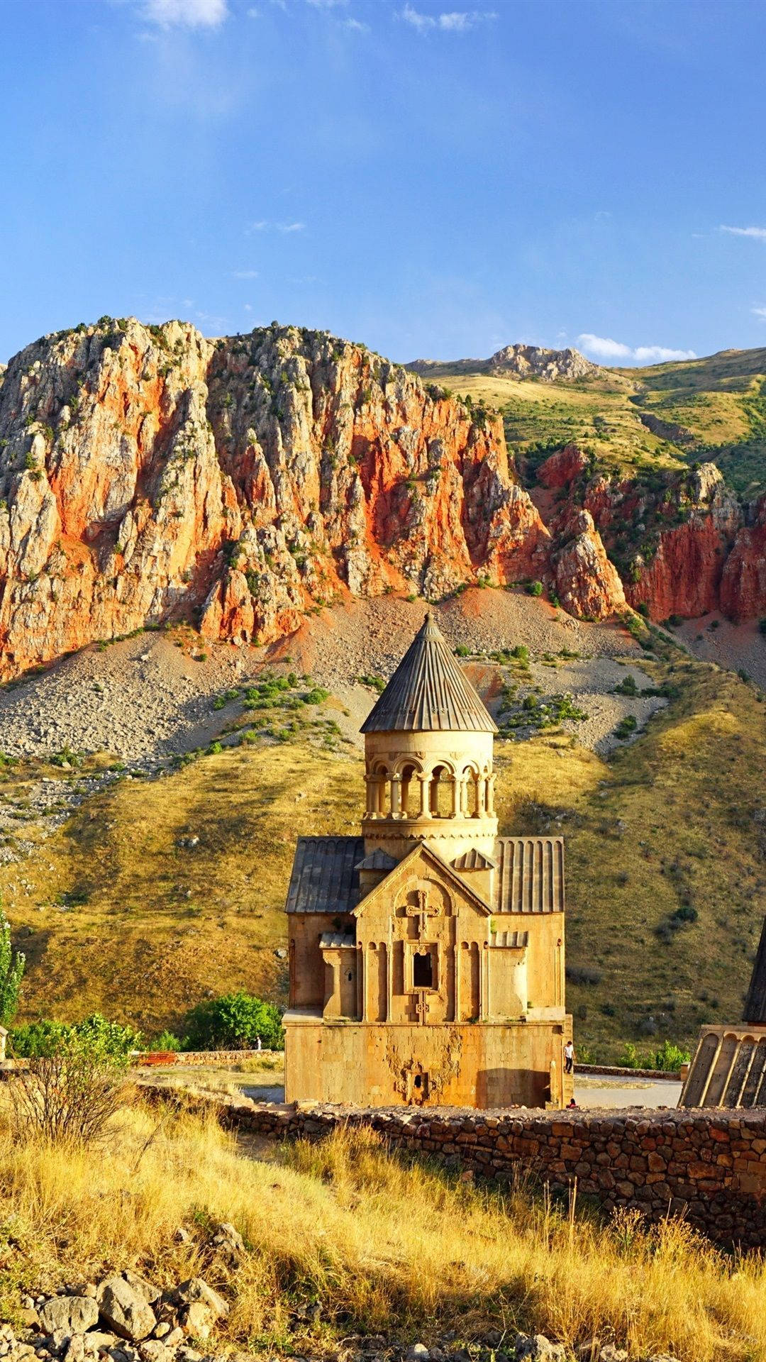 1080x1920 Download Armenia Monastery Landscape Wallpaper