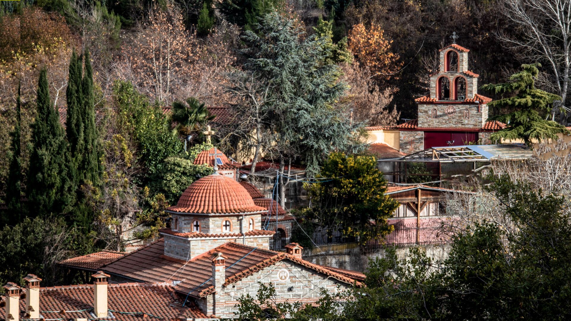 1920x1080 Monastery of Agia Paraskevi in Paggaio Central Macedonia